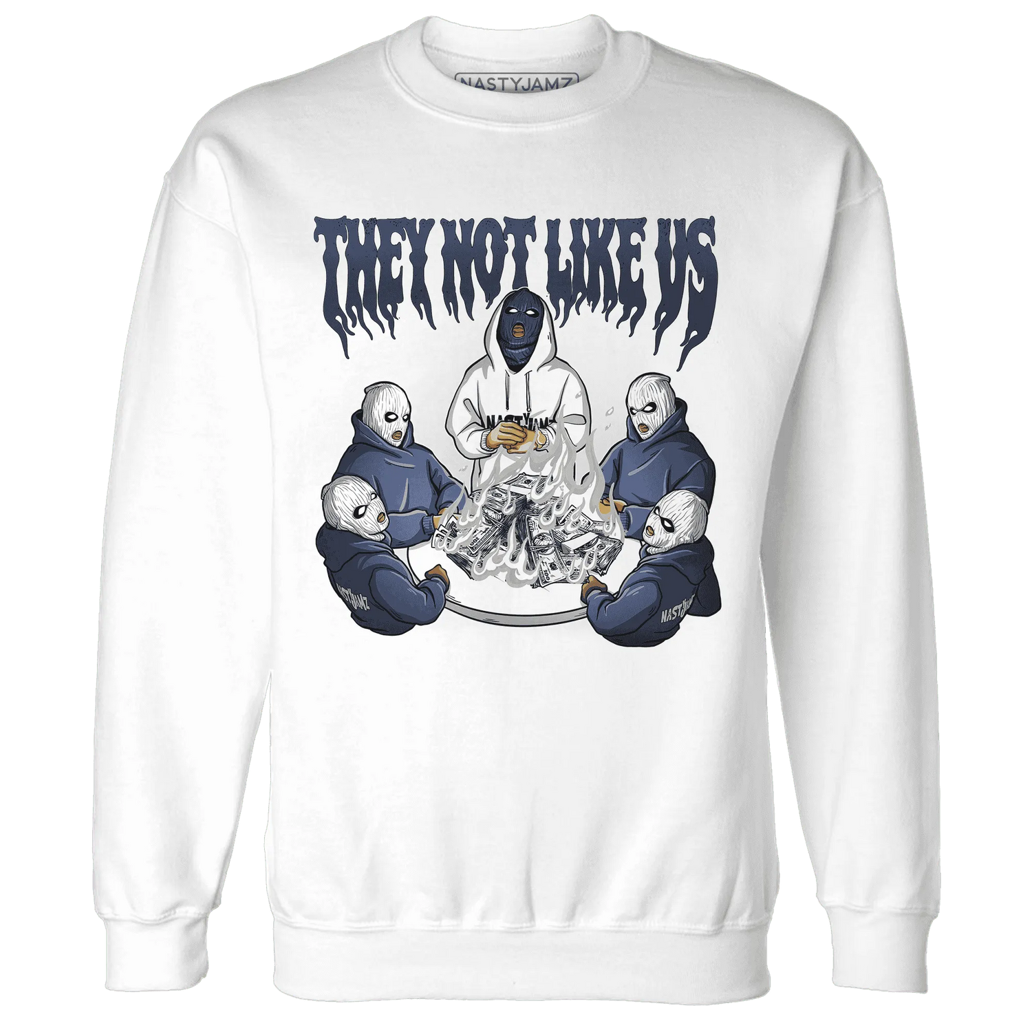 NastyJamz-White-Navy-6s-Sweatshirt-Match-They-Not-Like-Us