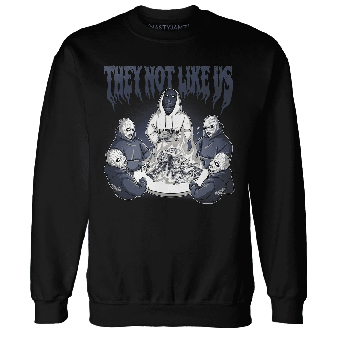 NastyJamz-White-Navy-6s-Sweatshirt-Match-They-Not-Like-Us