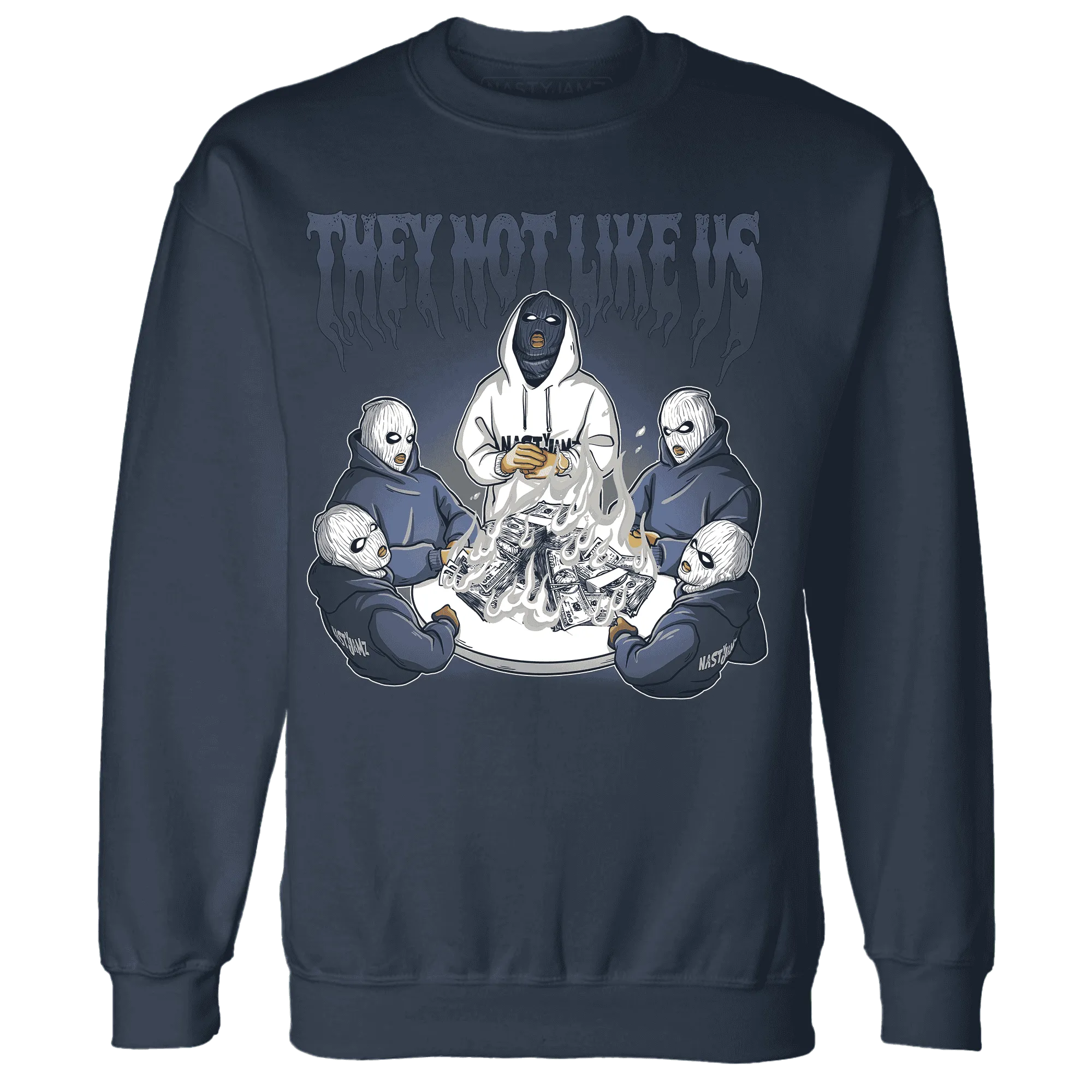 NastyJamz-White-Navy-6s-Sweatshirt-Match-They-Not-Like-Us