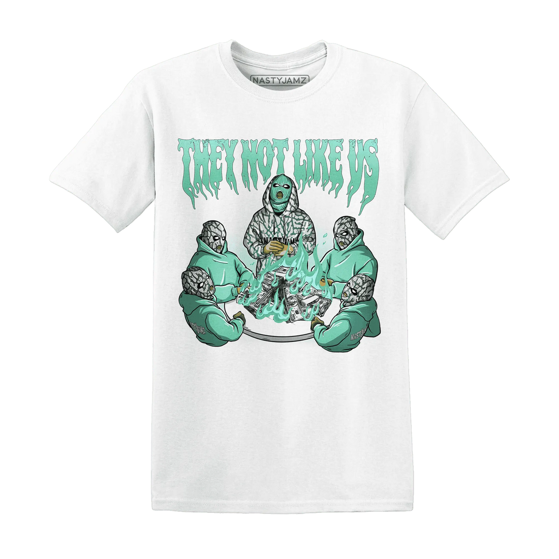 NastyJamz-Green-Glow-3s-T-Shirt-Match-They-Not-Like-Us