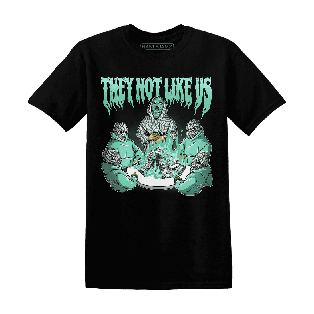 NastyJamz-Green-Glow-3s-T-Shirt-Match-They-Not-Like-Us
