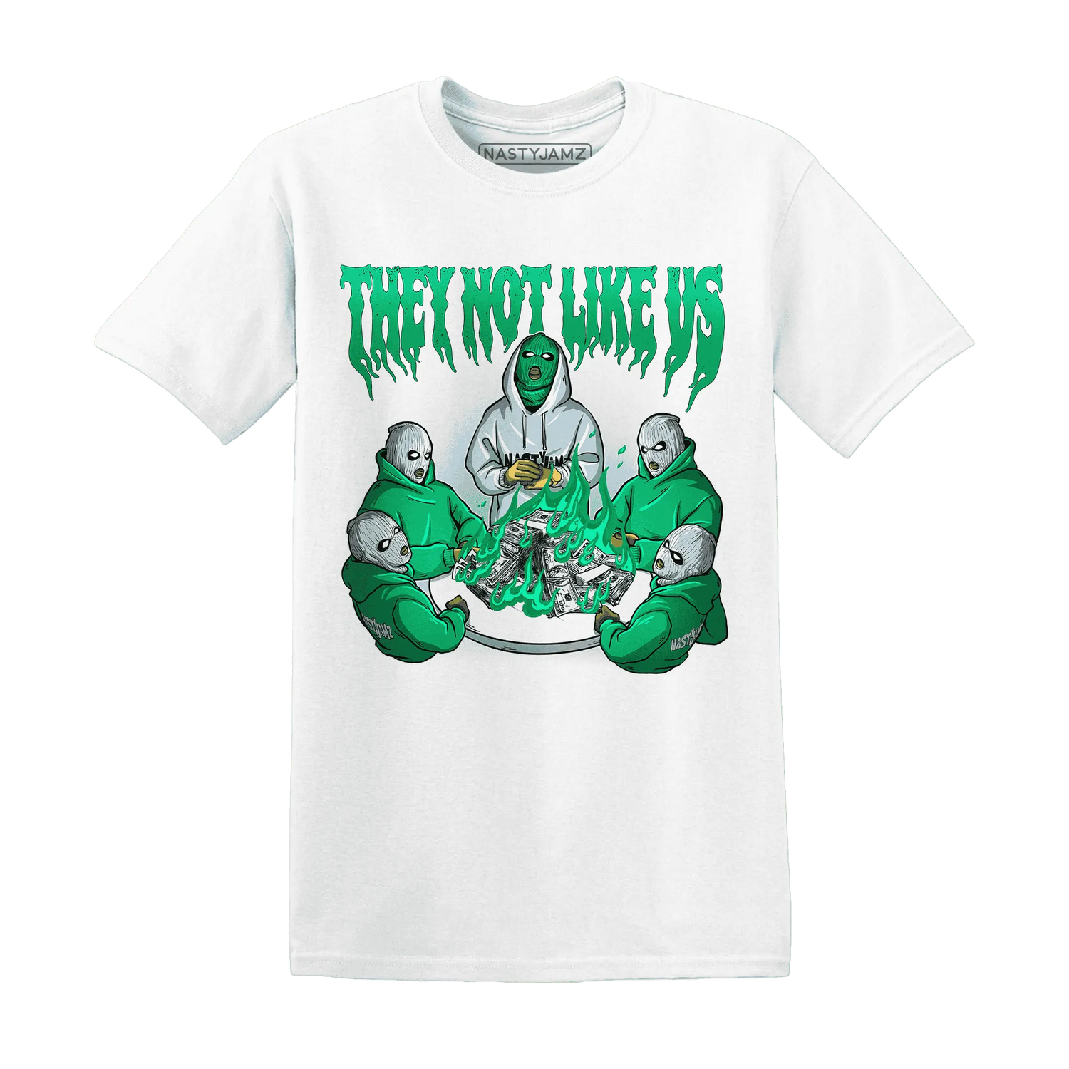 NastyJamz-Lucky-Green-5s-T-Shirt-Match-They-Not-Like-Us