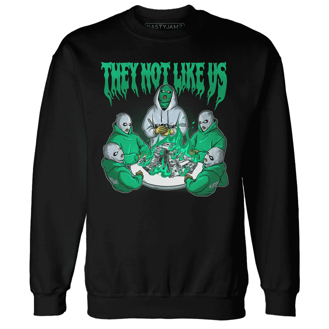 NastyJamz-Lucky-Green-5s-Sweatshirt-Match-They-Not-Like-Us