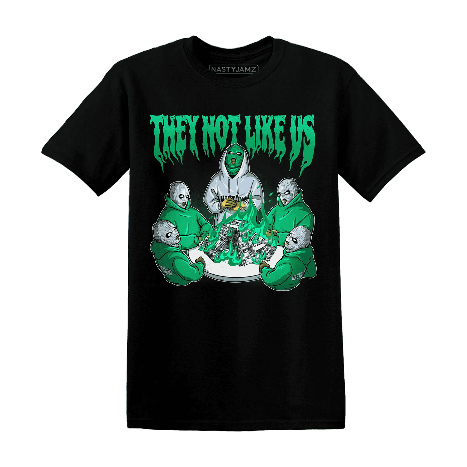NastyJamz-Lucky-Green-5s-T-Shirt-Match-They-Not-Like-Us