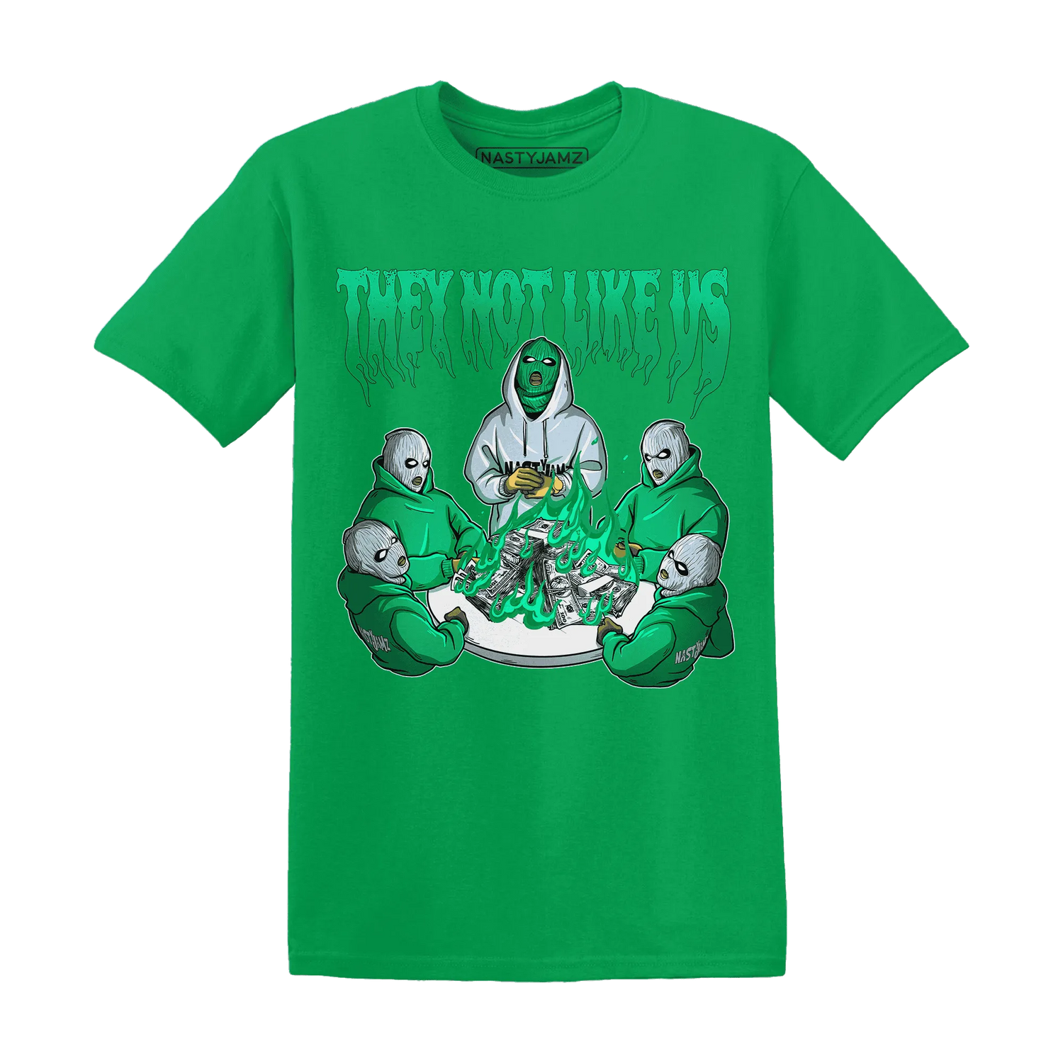 NastyJamz-Lucky-Green-5s-T-Shirt-Match-They-Not-Like-Us