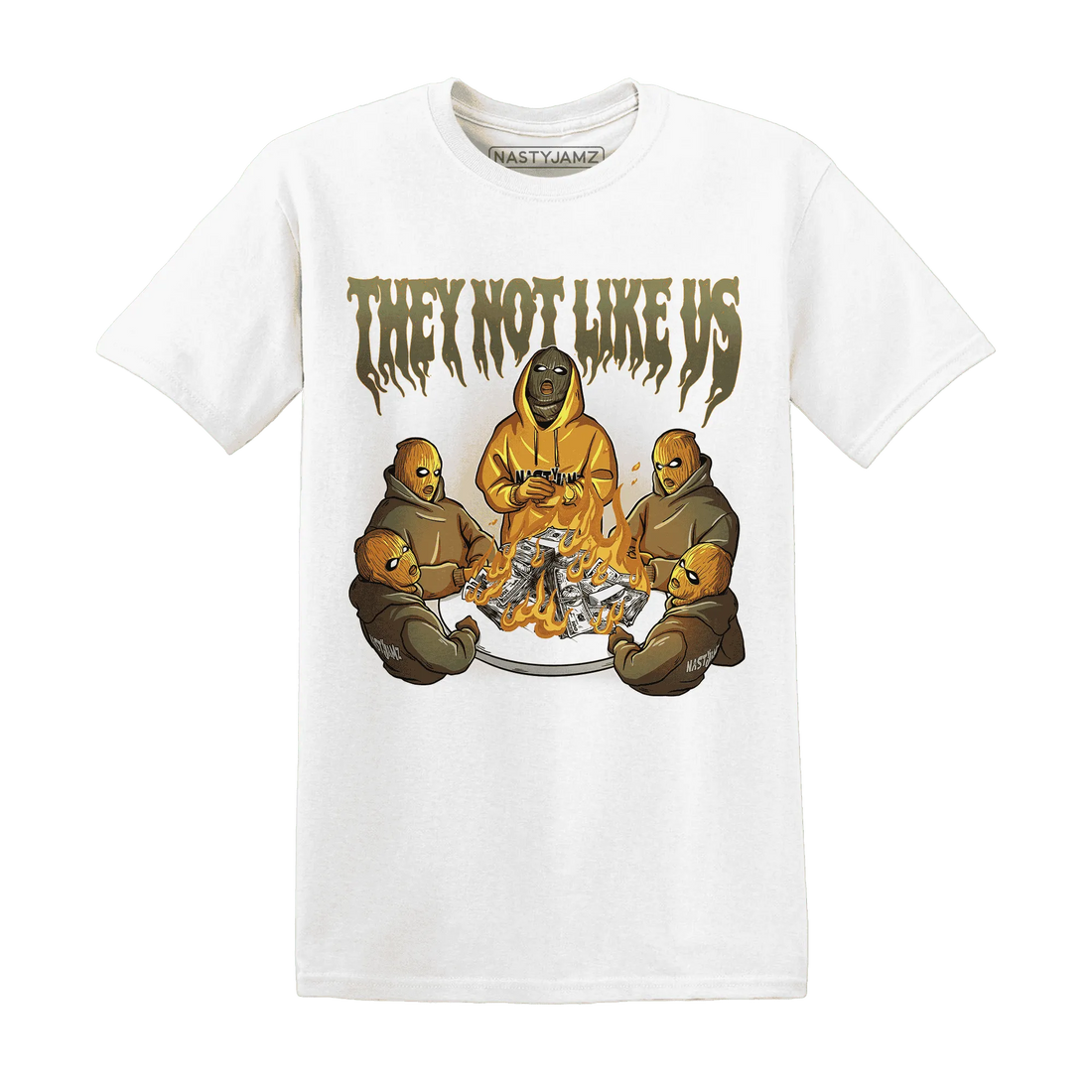 NastyJamz-Olive-5s-T-Shirt-Match-They-Not-Like-Us