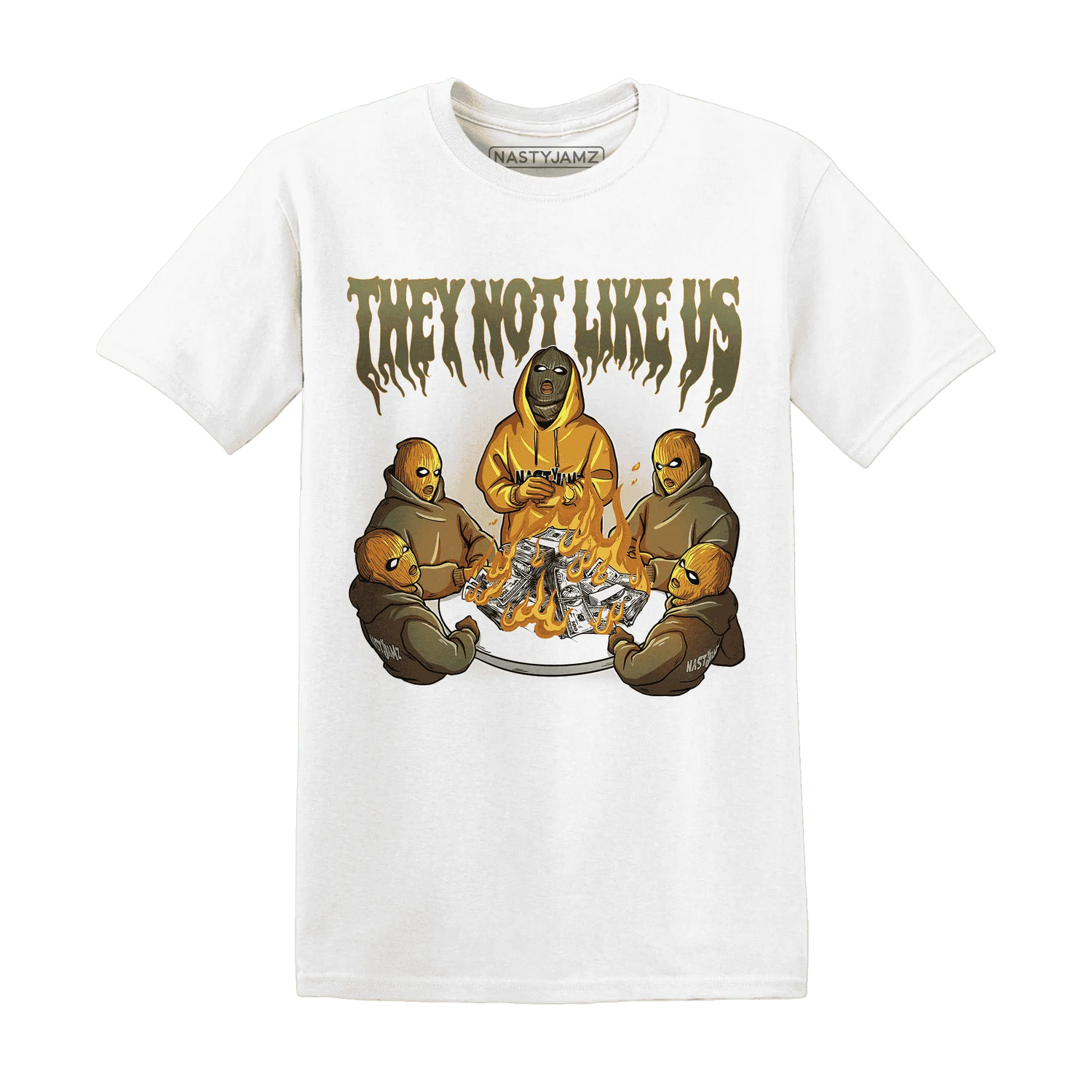 NastyJamz-Olive-5s-T-Shirt-Match-They-Not-Like-Us