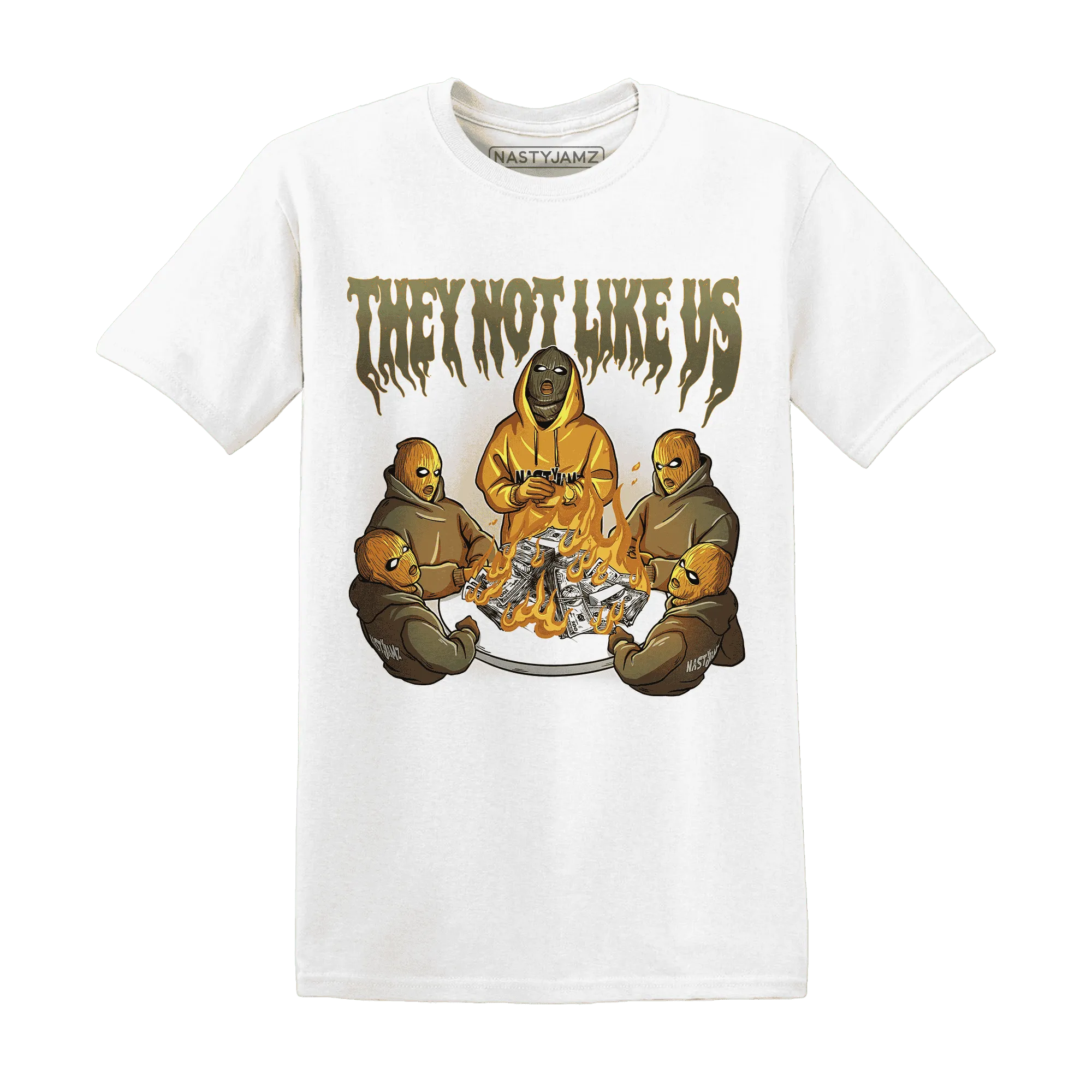 NastyJamz-Olive-5s-T-Shirt-Match-They-Not-Like-Us