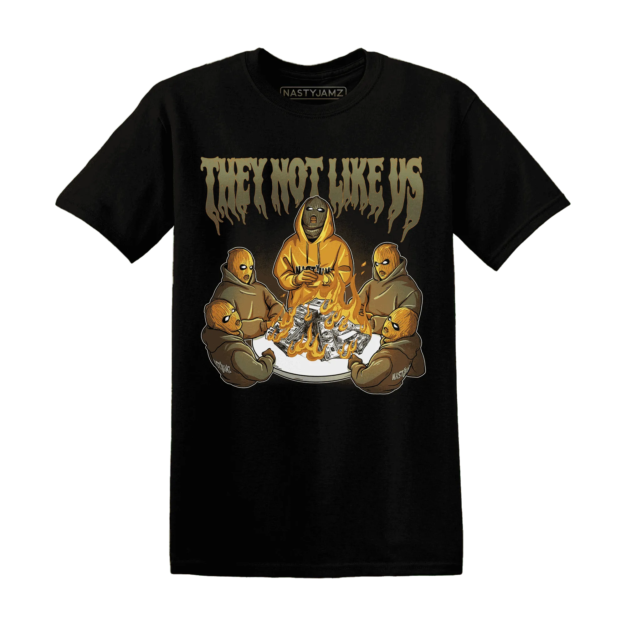 NastyJamz-Olive-5s-T-Shirt-Match-They-Not-Like-Us