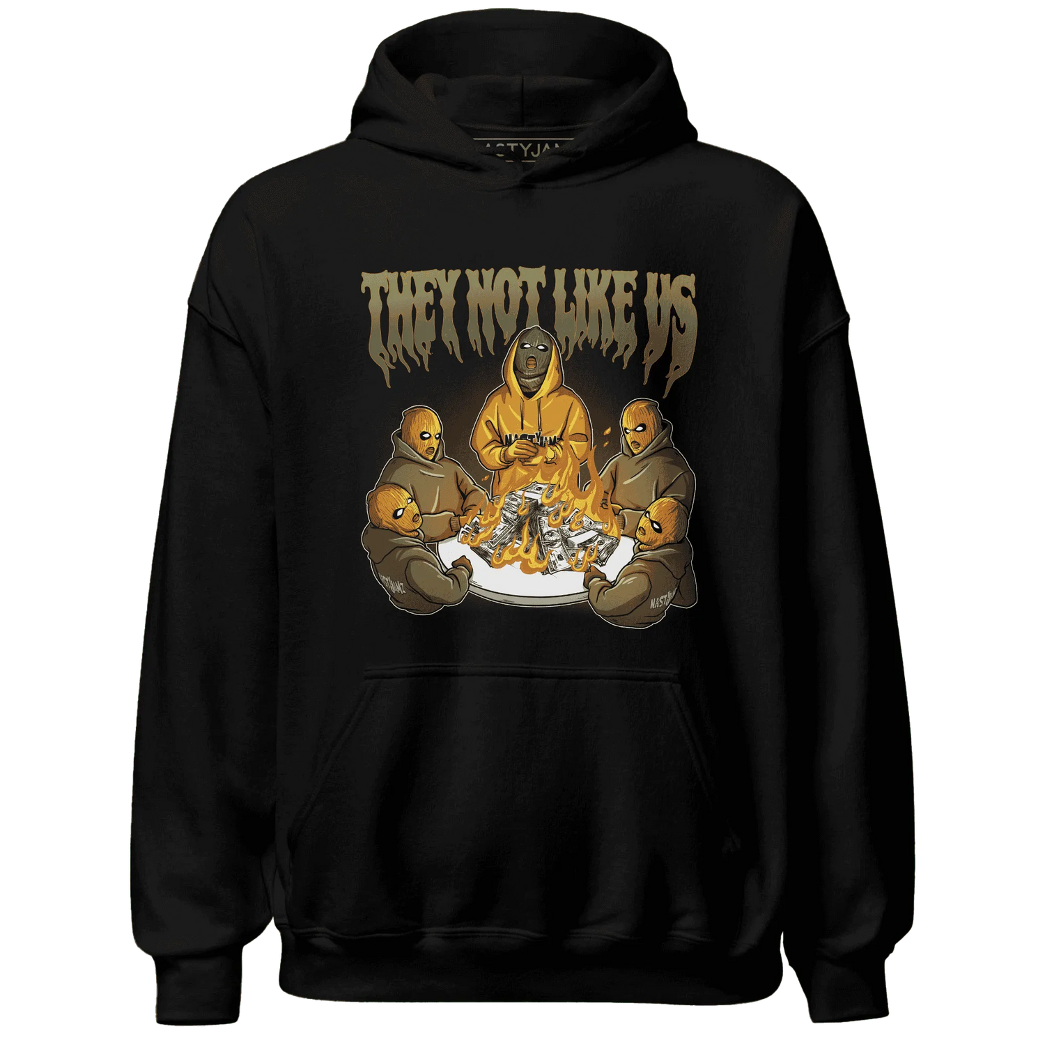 NastyJamz-Olive-5s-Hoodie-Match-They-Not-Like-Us