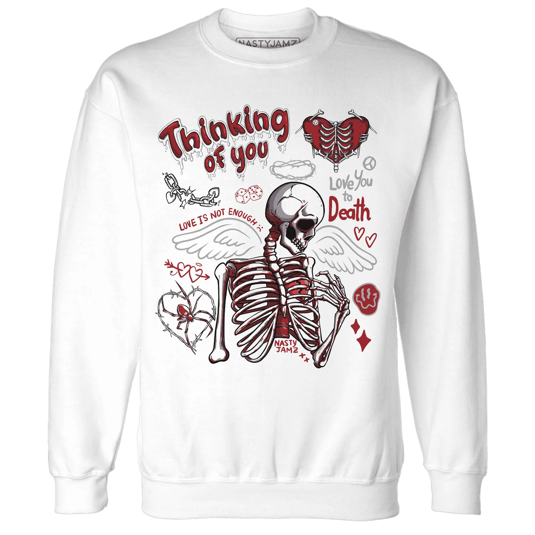 Retro-Red-Taxi-12s-NastyJamz-Sweatshirt-Match-Thinking-Of-You
