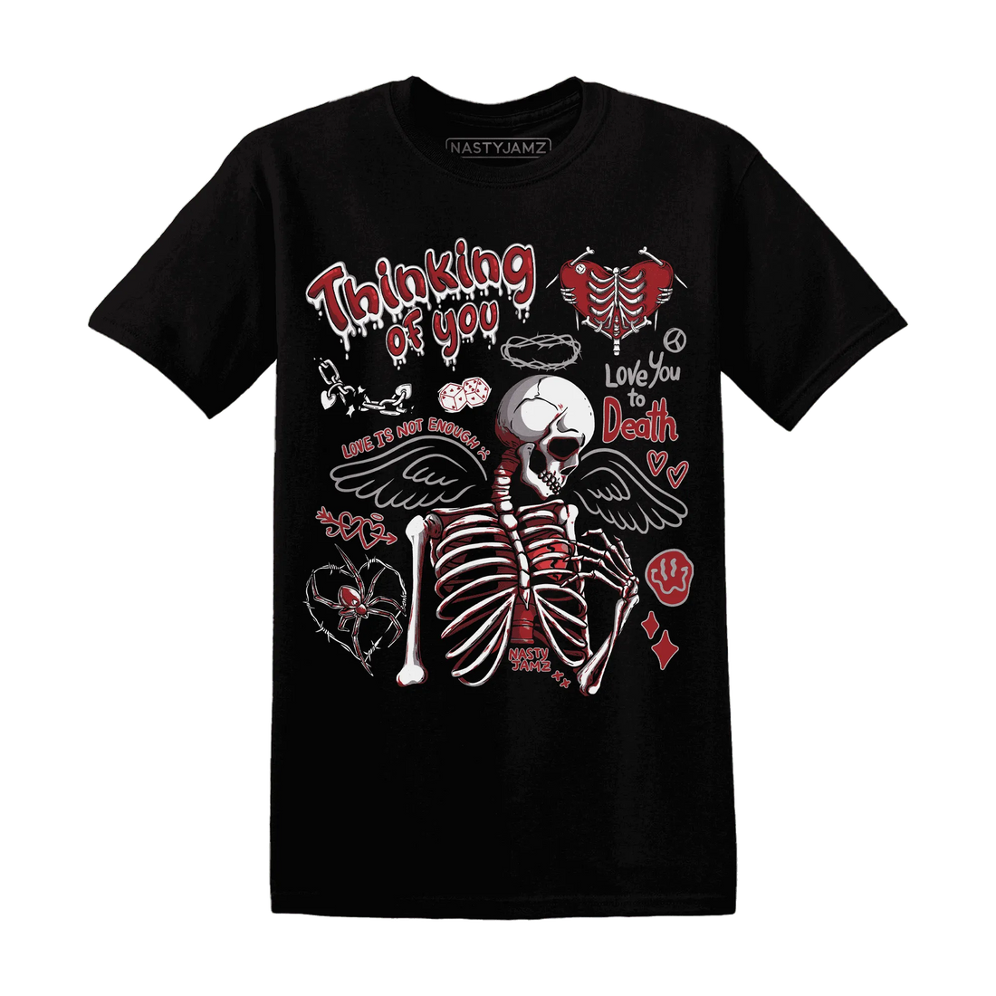 Retro-Red-Taxi-12s-NastyJamz-T-Shirt-Match-Thinking-Of-You