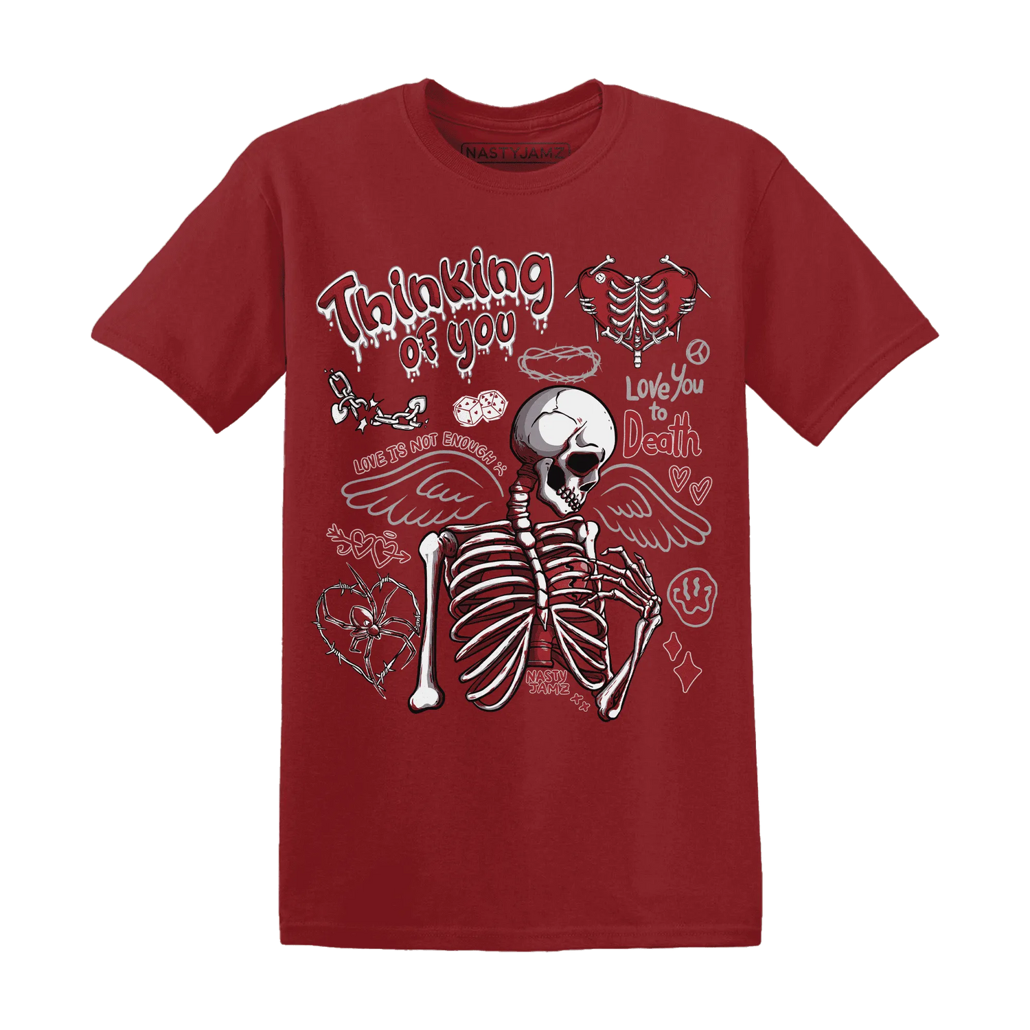 Retro-Red-Taxi-12s-NastyJamz-T-Shirt-Match-Thinking-Of-You