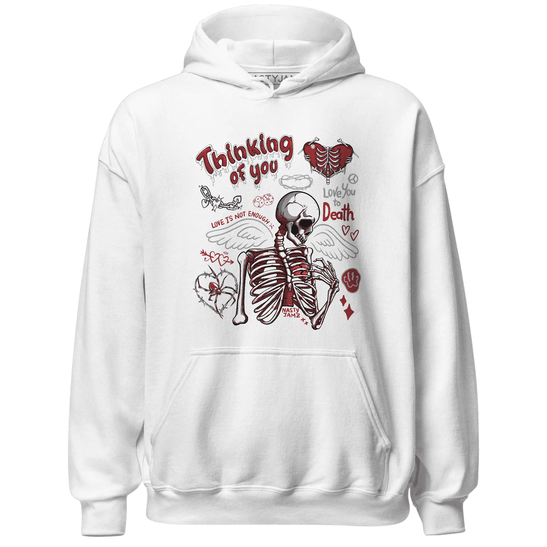 Retro-Red-Taxi-12s-NastyJamz-Hoodie-Match-Thinking-Of-You