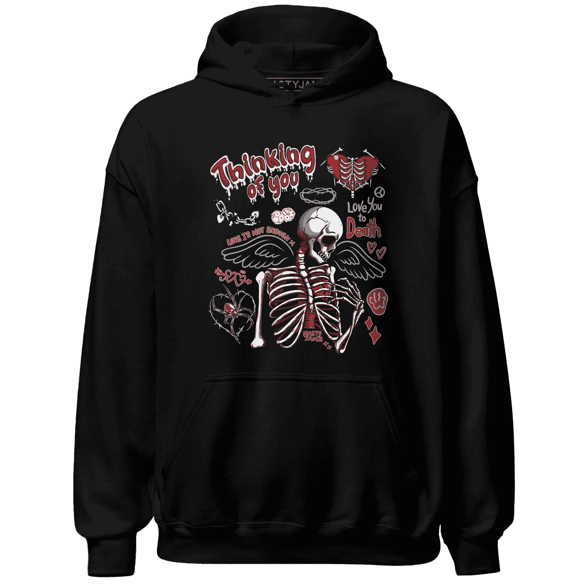 Retro-Red-Taxi-12s-NastyJamz-Hoodie-Match-Thinking-Of-You