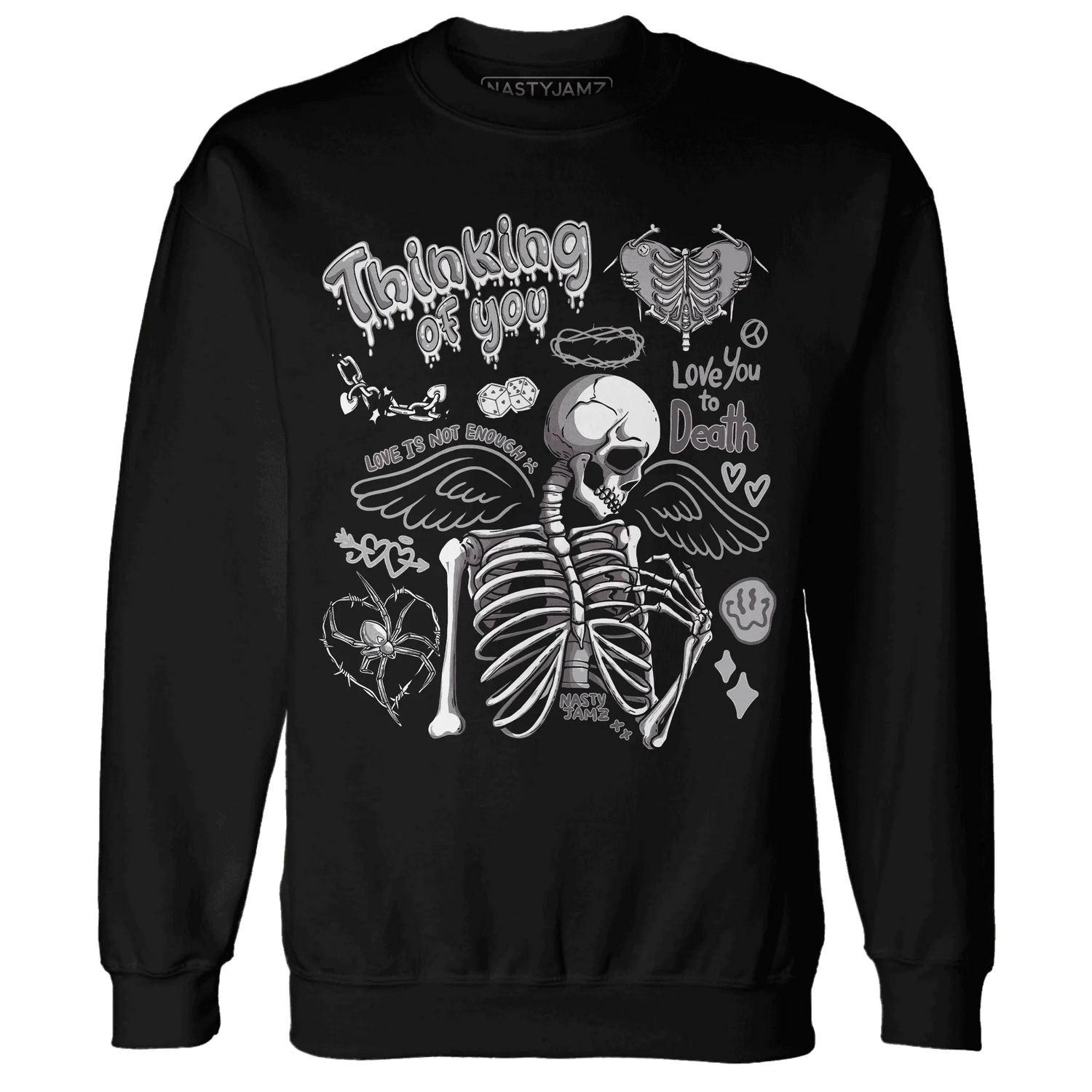 Wolf-Grey-1s-NastyJamz-Sweatshirt-Match-Thinking-Of-You