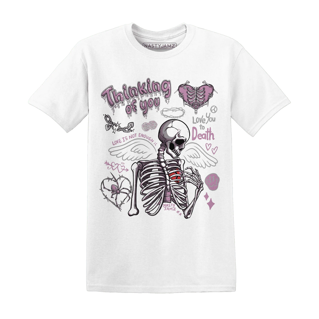 Orchid-Neutral-Grey-Black-White-4s-NastyJamz-T-Shirt-Match-Thinking-Of-You