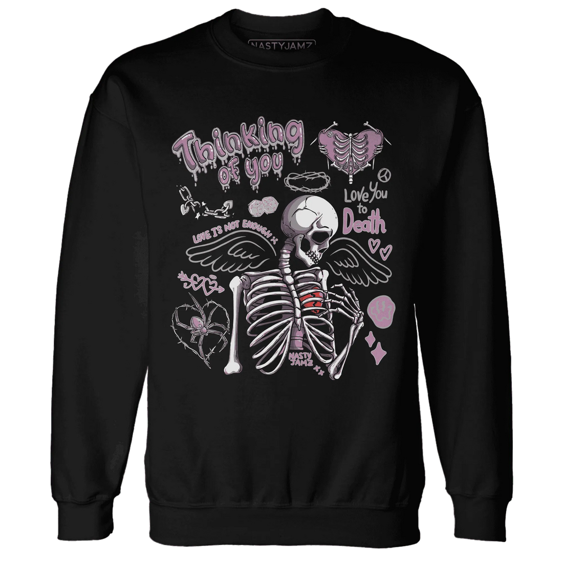 Orchid-Neutral-Grey-Black-White-4s-NastyJamz-Sweatshirt-Match-Thinking-Of-You