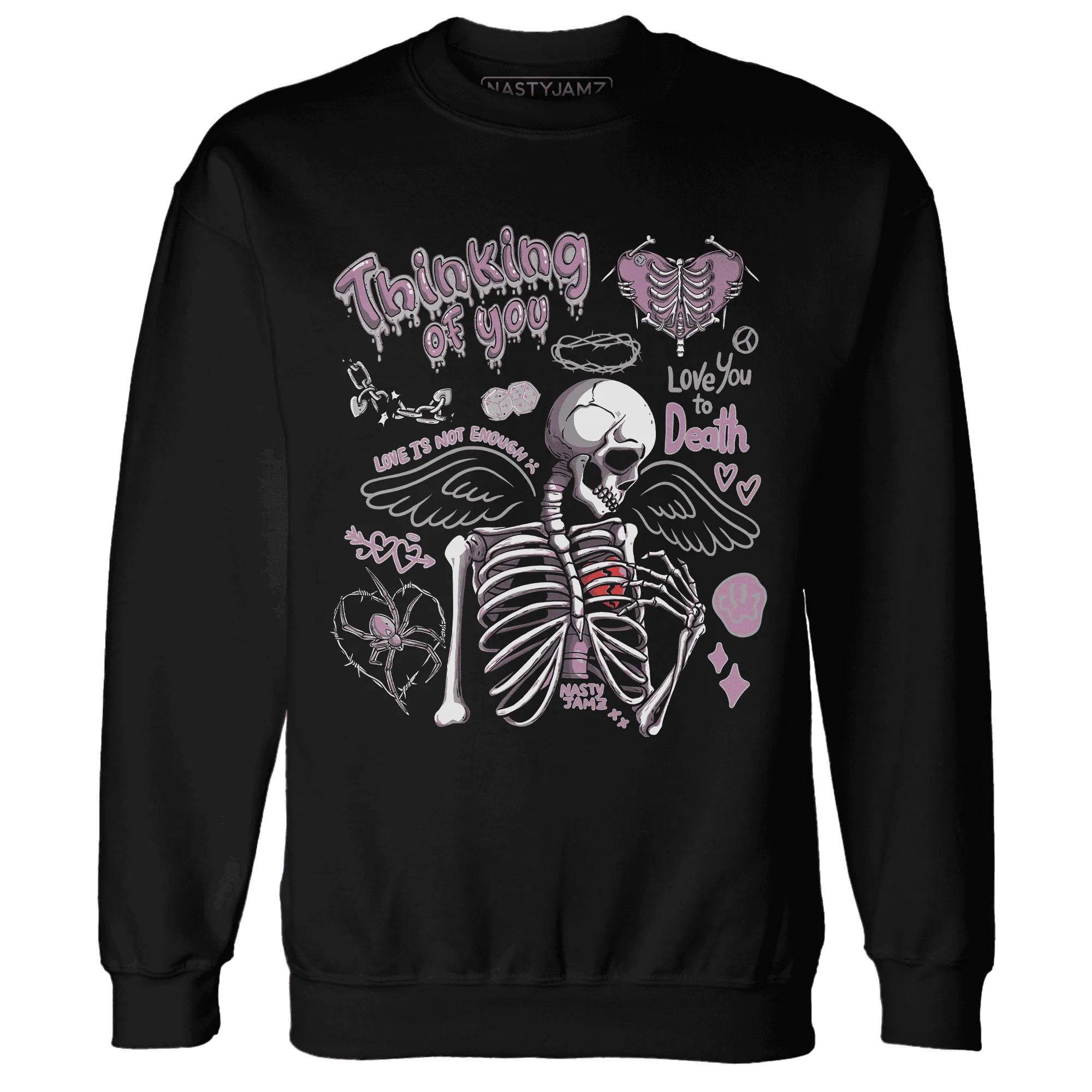 Orchid-Neutral-Grey-Black-White-4s-NastyJamz-Sweatshirt-Match-Thinking-Of-You