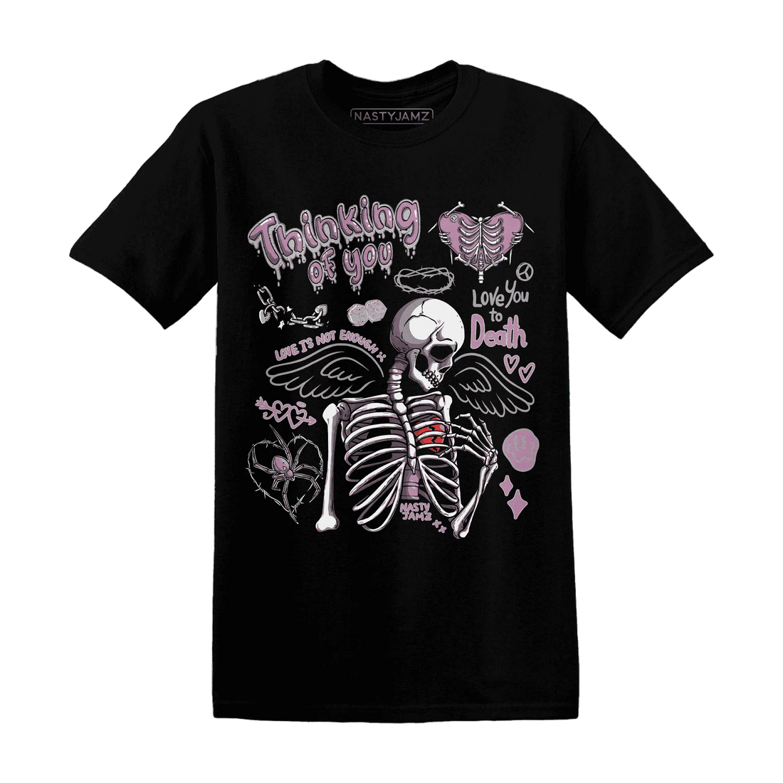 Orchid-Neutral-Grey-Black-White-4s-NastyJamz-T-Shirt-Match-Thinking-Of-You