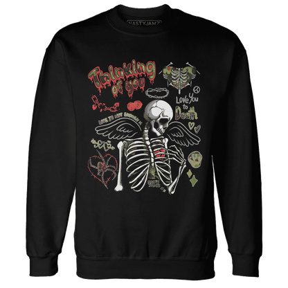 AM-90-Dark-Sage-Solar-Red-NastyJamz-Sweatshirt-Match-Thinking-Of-You
