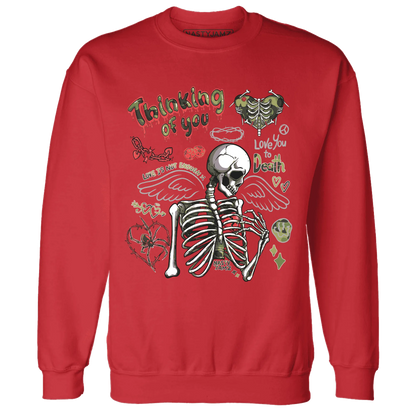 AM-90-Dark-Sage-Solar-Red-NastyJamz-Sweatshirt-Match-Thinking-Of-You