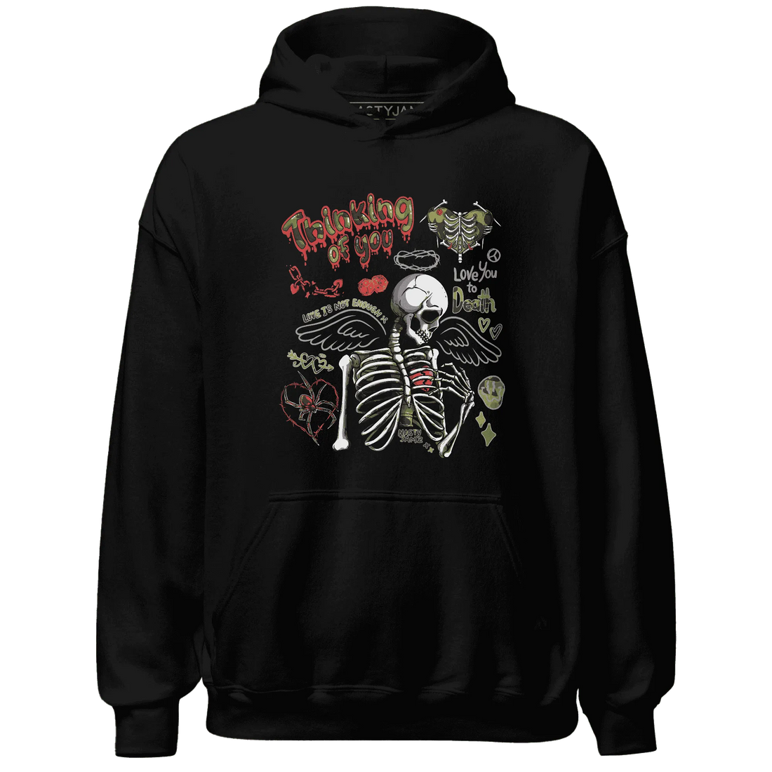 AM-90-Dark-Sage-Solar-Red-NastyJamz-Hoodie-Match-Thinking-Of-You