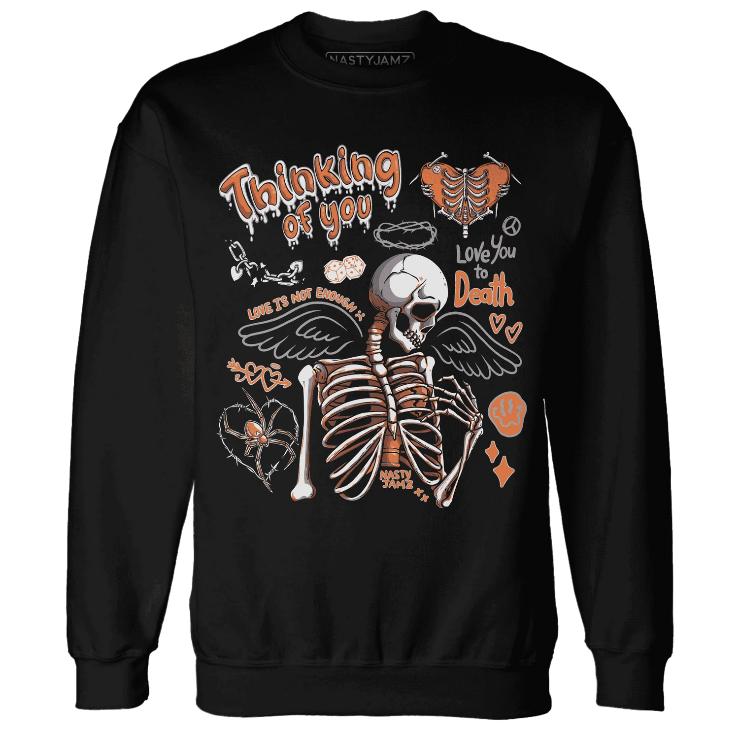 AM-TW-White-Orange-NastyJamz-Sweatshirt-Match-Thinking-Of-You