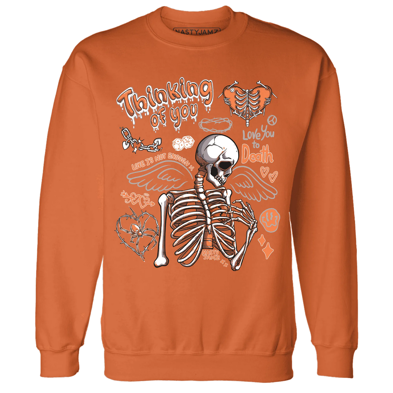 AM-TW-White-Orange-NastyJamz-Sweatshirt-Match-Thinking-Of-You