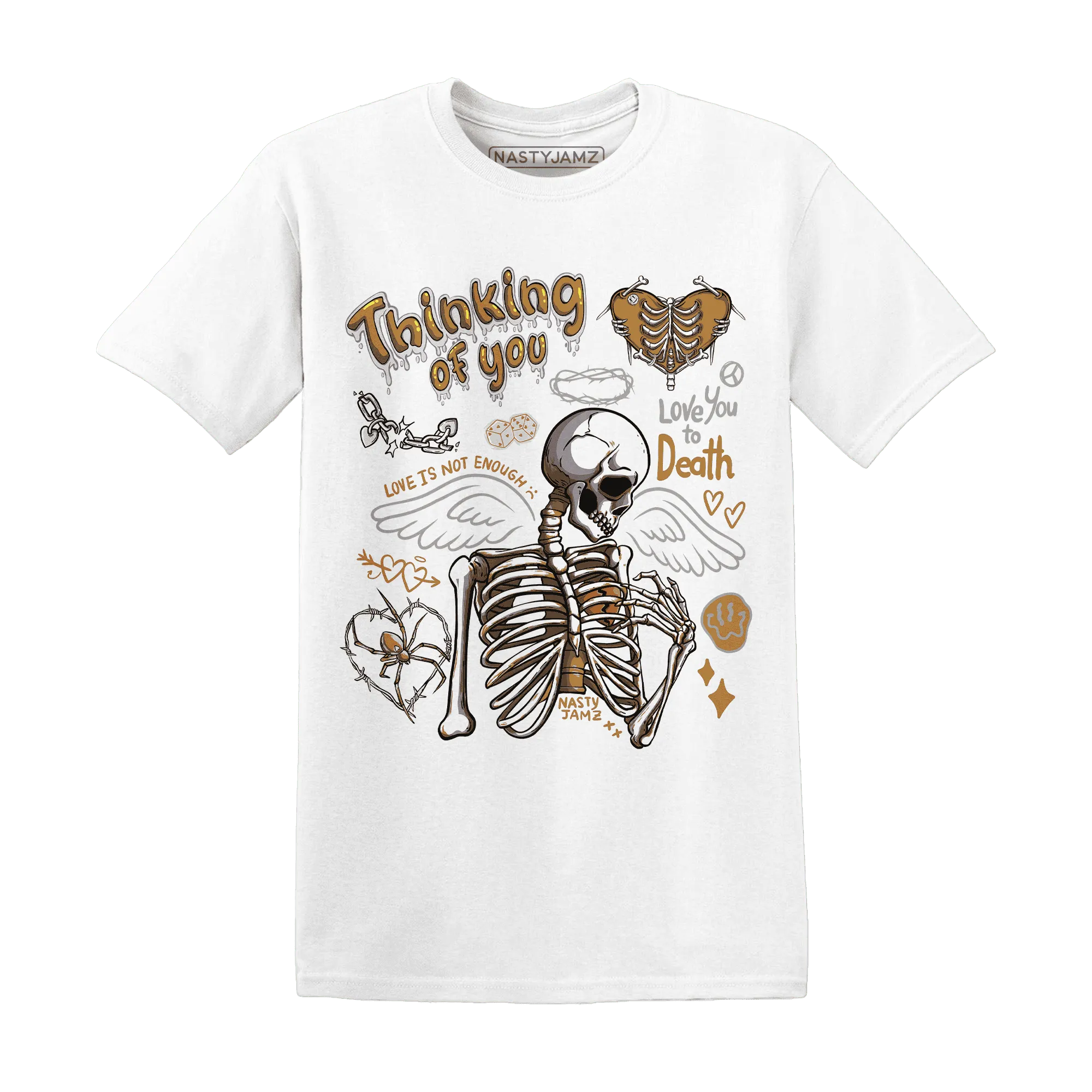 Dunk-Low-Retro-Wheat-Orange-NastyJamz-T-Shirt-Match-Thinking-Of-You