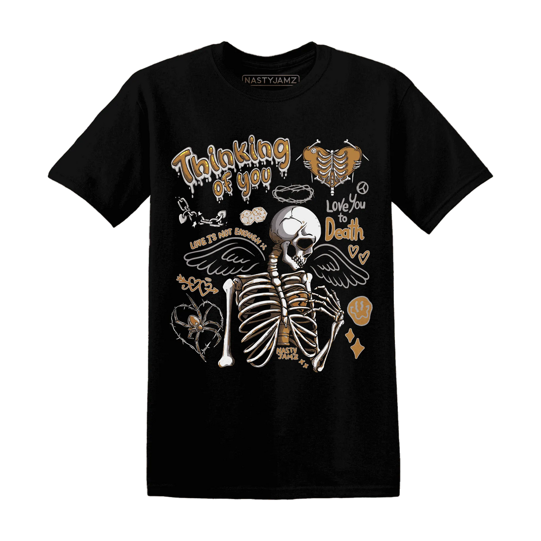 Dunk-Low-Retro-Wheat-Orange-NastyJamz-T-Shirt-Match-Thinking-Of-You