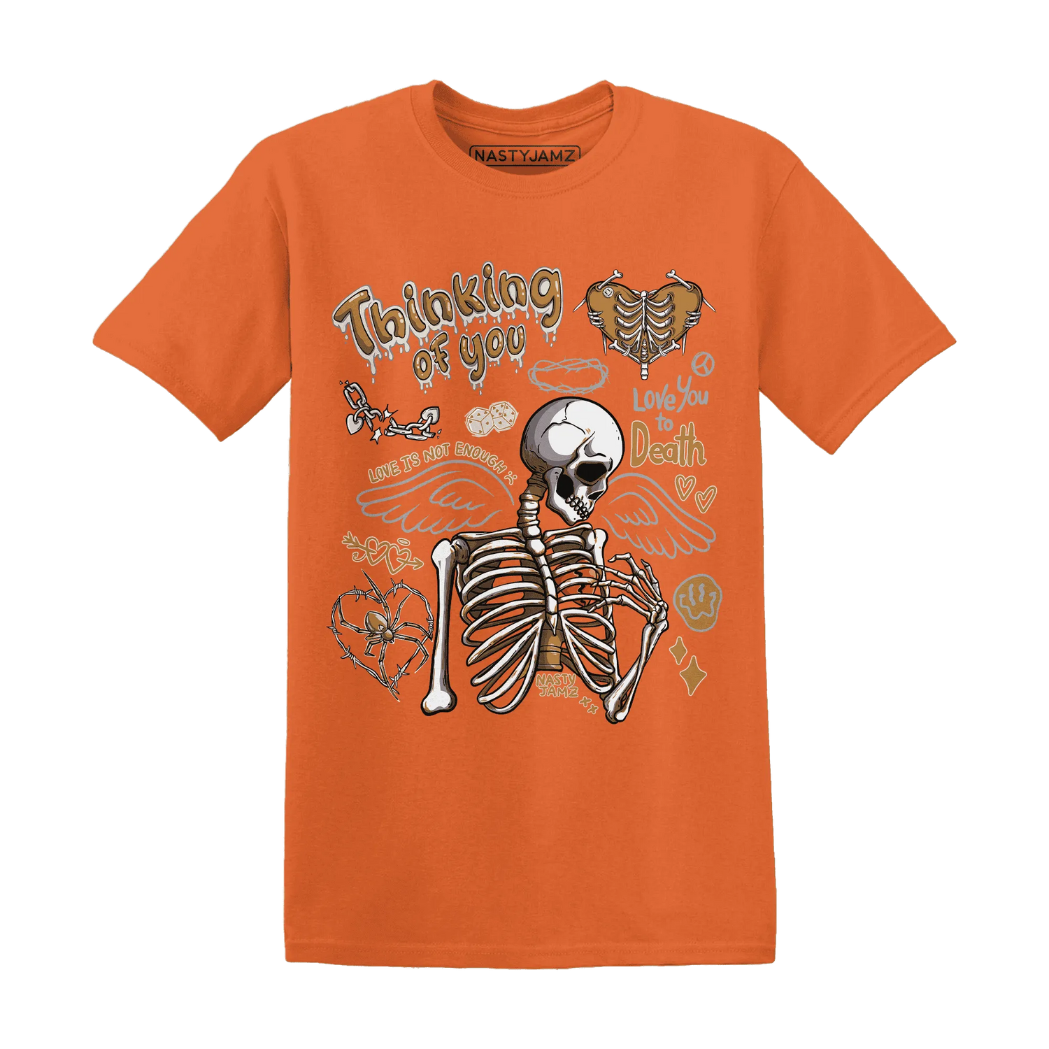 Dunk-Low-Retro-Wheat-Orange-NastyJamz-T-Shirt-Match-Thinking-Of-You