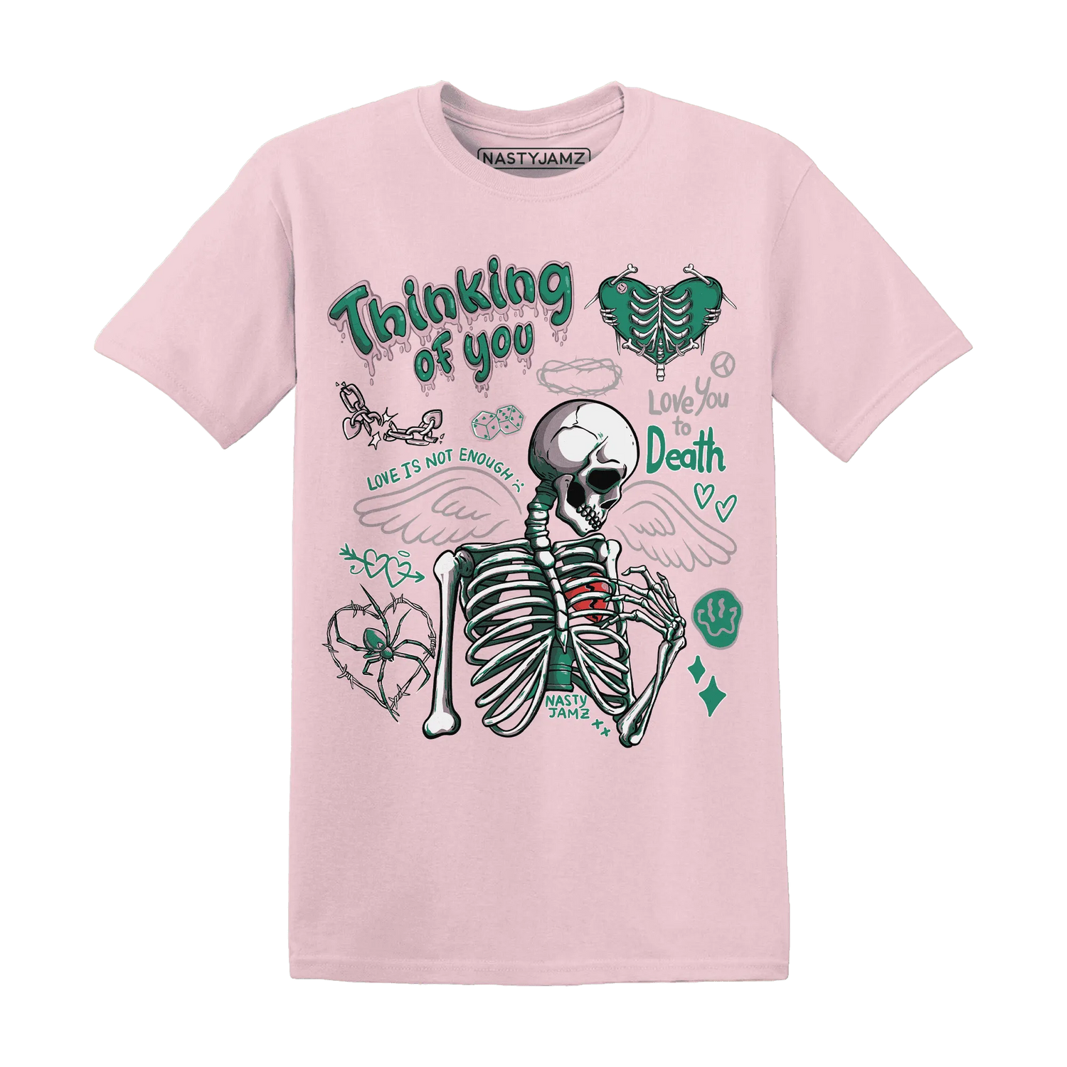 Dunk-Pink-Malachite-Medium-Soft-Low-Sail-NastyJamz-T-Shirt-Match-Thinking-Of-You