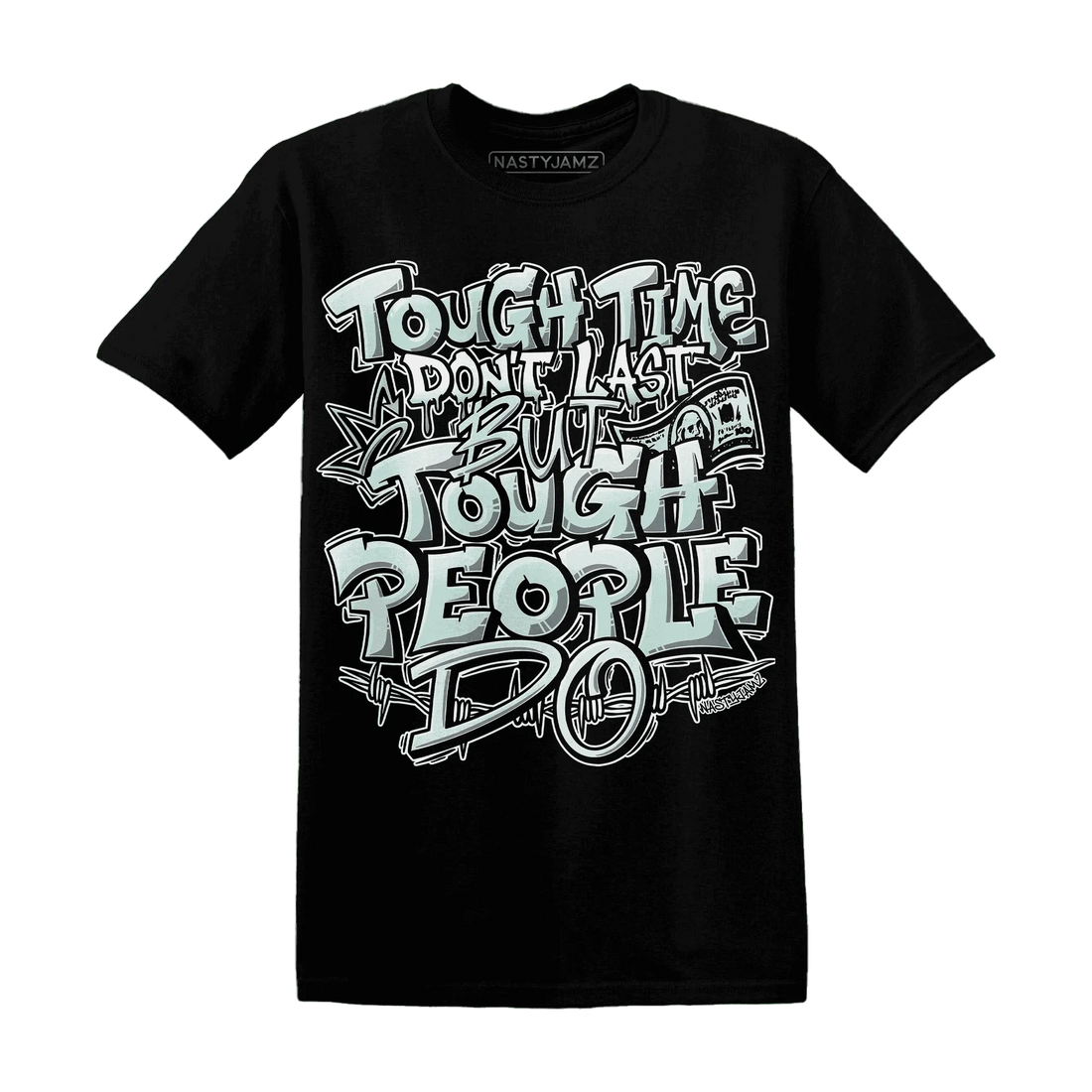 NastyJamz-AF-1-Low-Jade-Ice-White-T-Shirt-Match-Tough-People-Never-Fall
