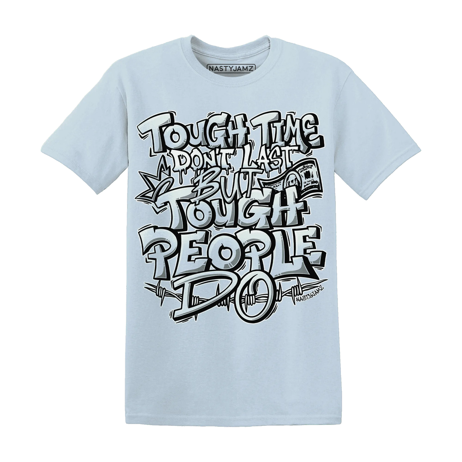 NastyJamz-AF-1-Low-Jade-Ice-White-T-Shirt-Match-Tough-People-Never-Fall