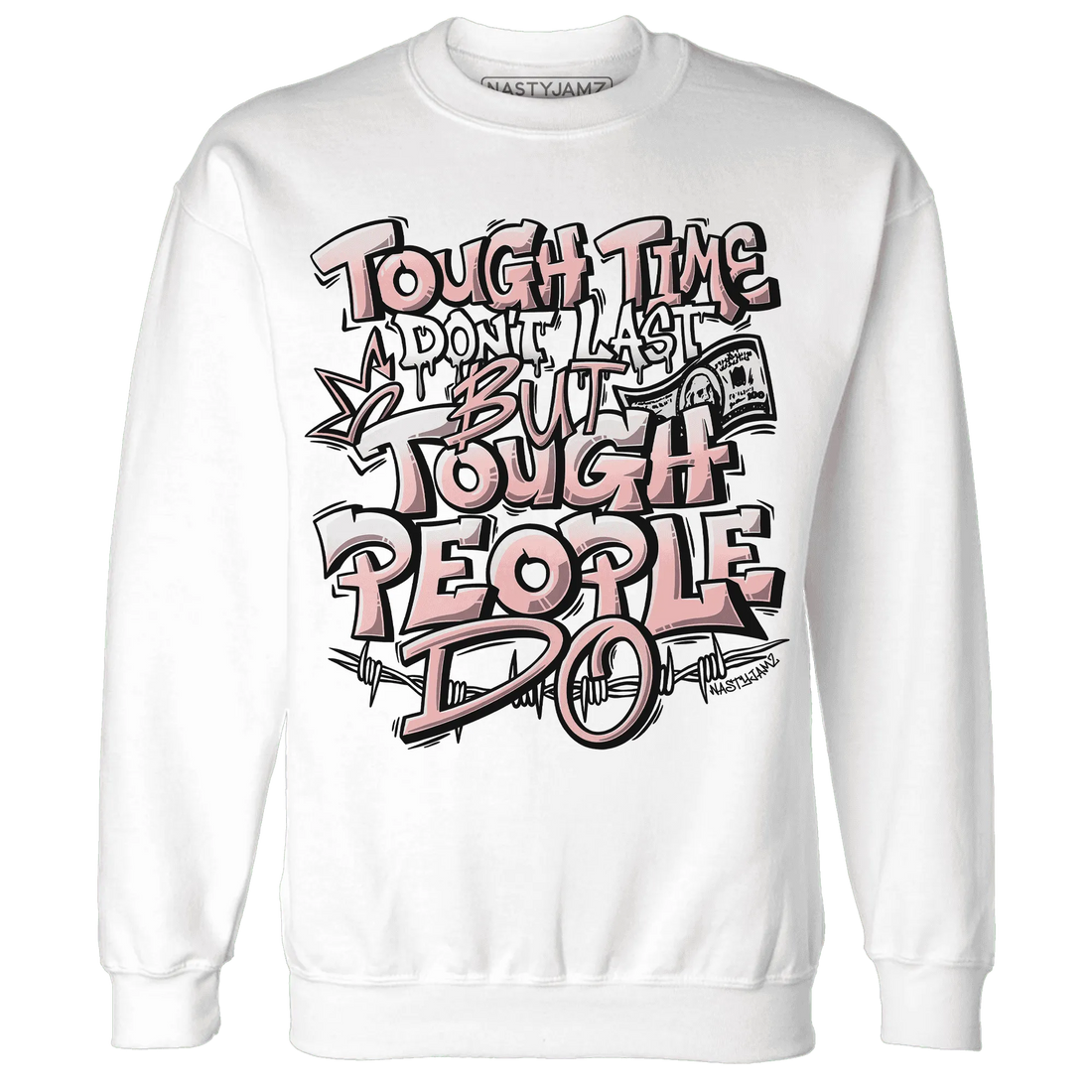 Low-Legend-Pink-11s-Sweatshirt-Match-Tough-People-Never-Fall