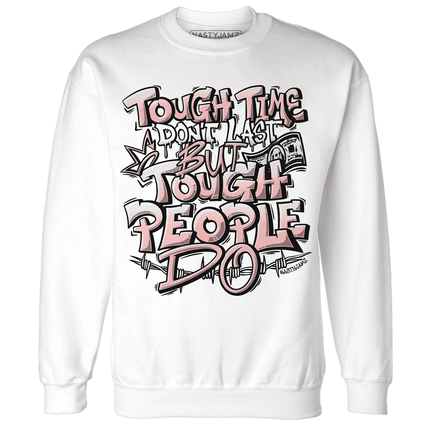 Low-Legend-Pink-11s-Sweatshirt-Match-Tough-People-Never-Fall