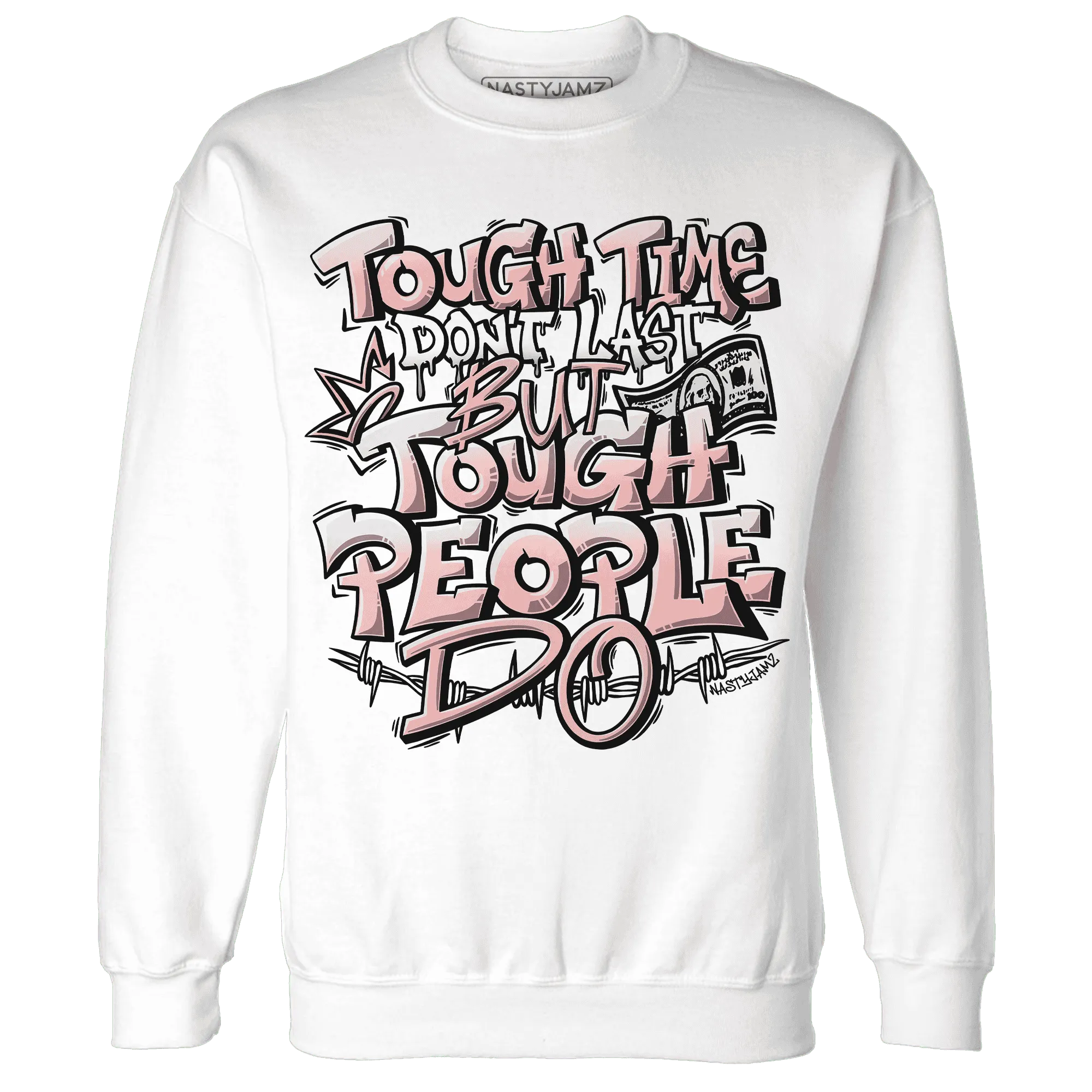 Low-Legend-Pink-11s-Sweatshirt-Match-Tough-People-Never-Fall