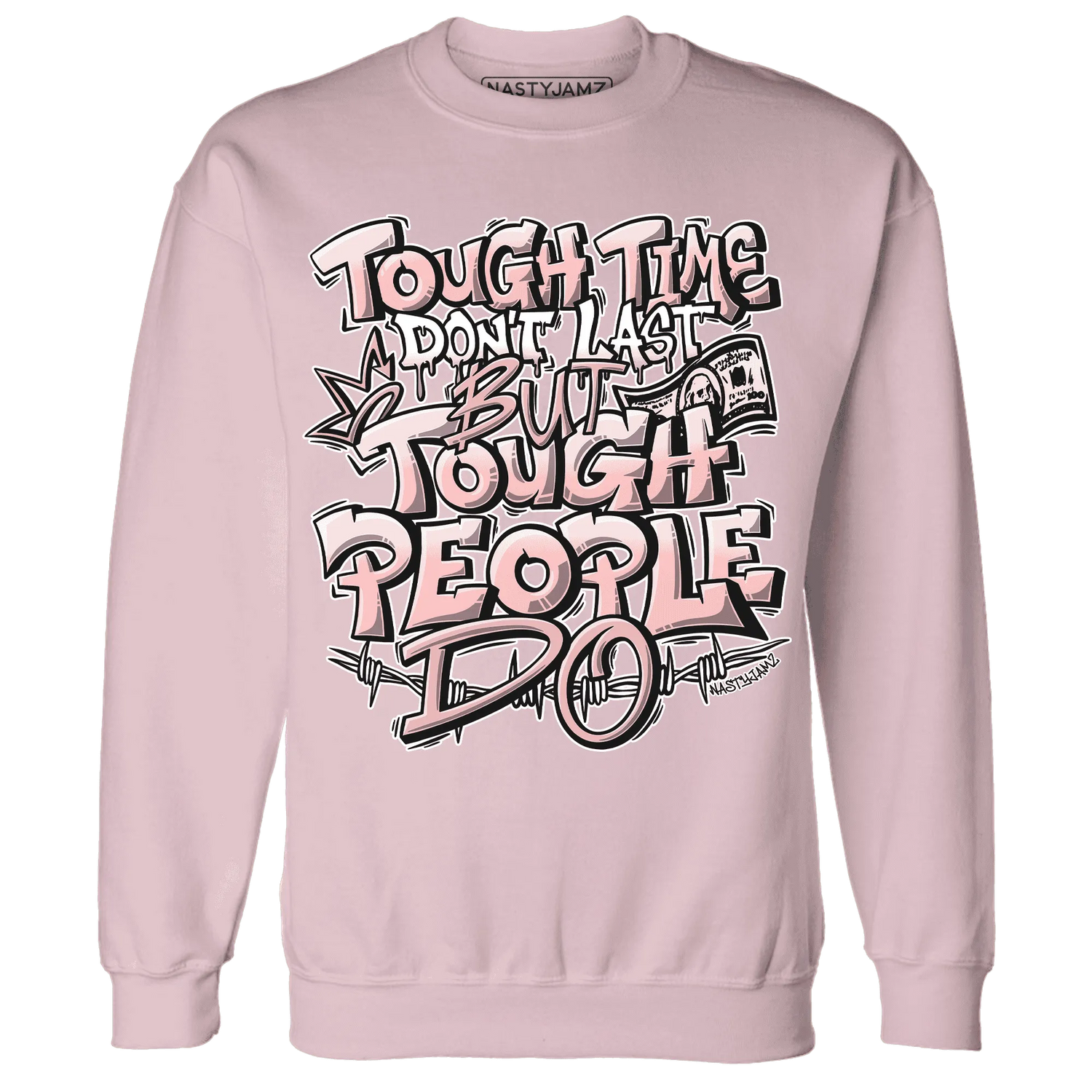 Low-Legend-Pink-11s-Sweatshirt-Match-Tough-People-Never-Fall