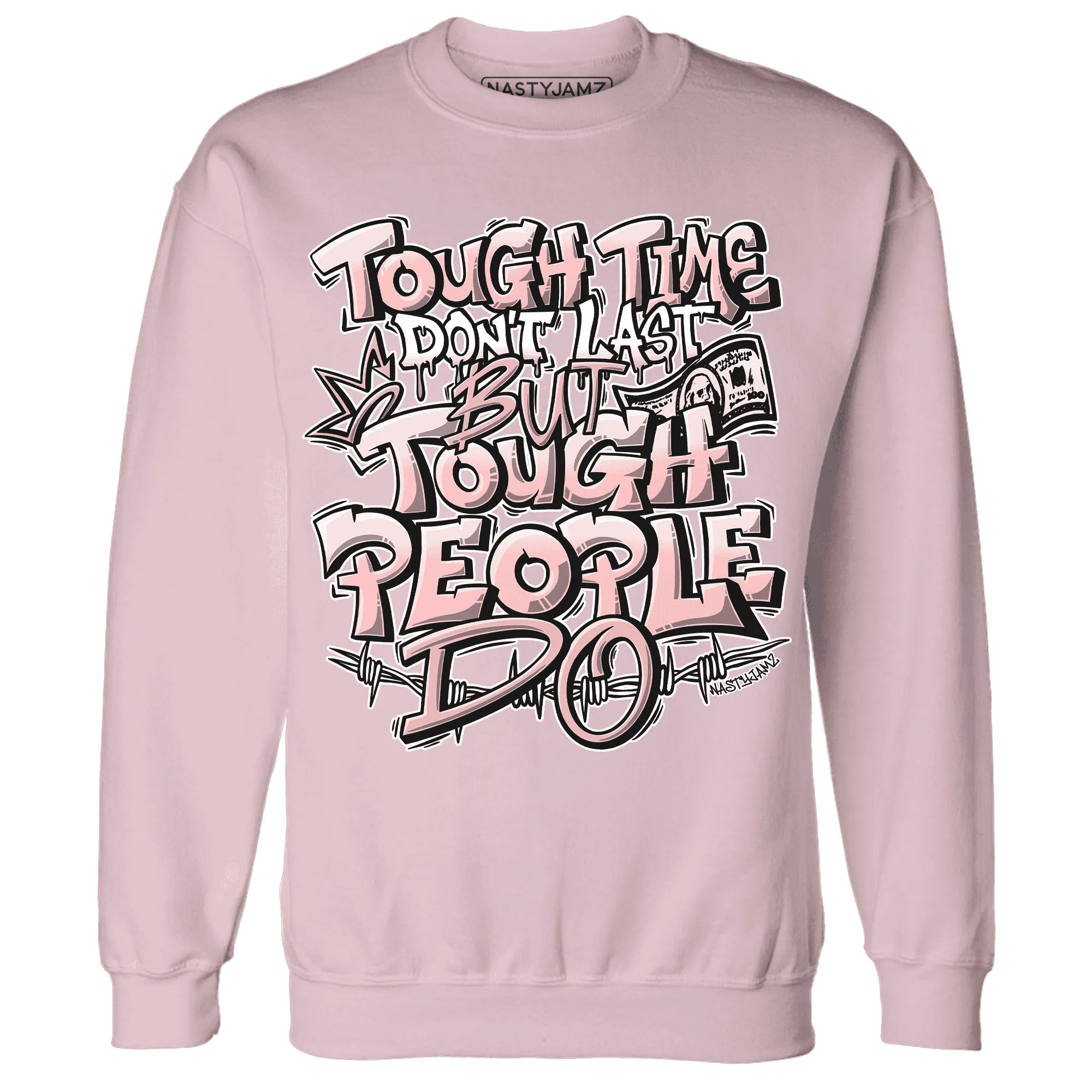 Low-Legend-Pink-11s-Sweatshirt-Match-Tough-People-Never-Fall
