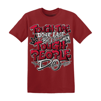 Retro-Red-Taxi-12s-T-Shirt-Match-Tough-People-Never-Fall