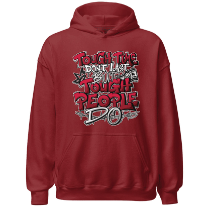 Retro-Red-Taxi-12s-Hoodie-Match-Tough-People-Never-Fall