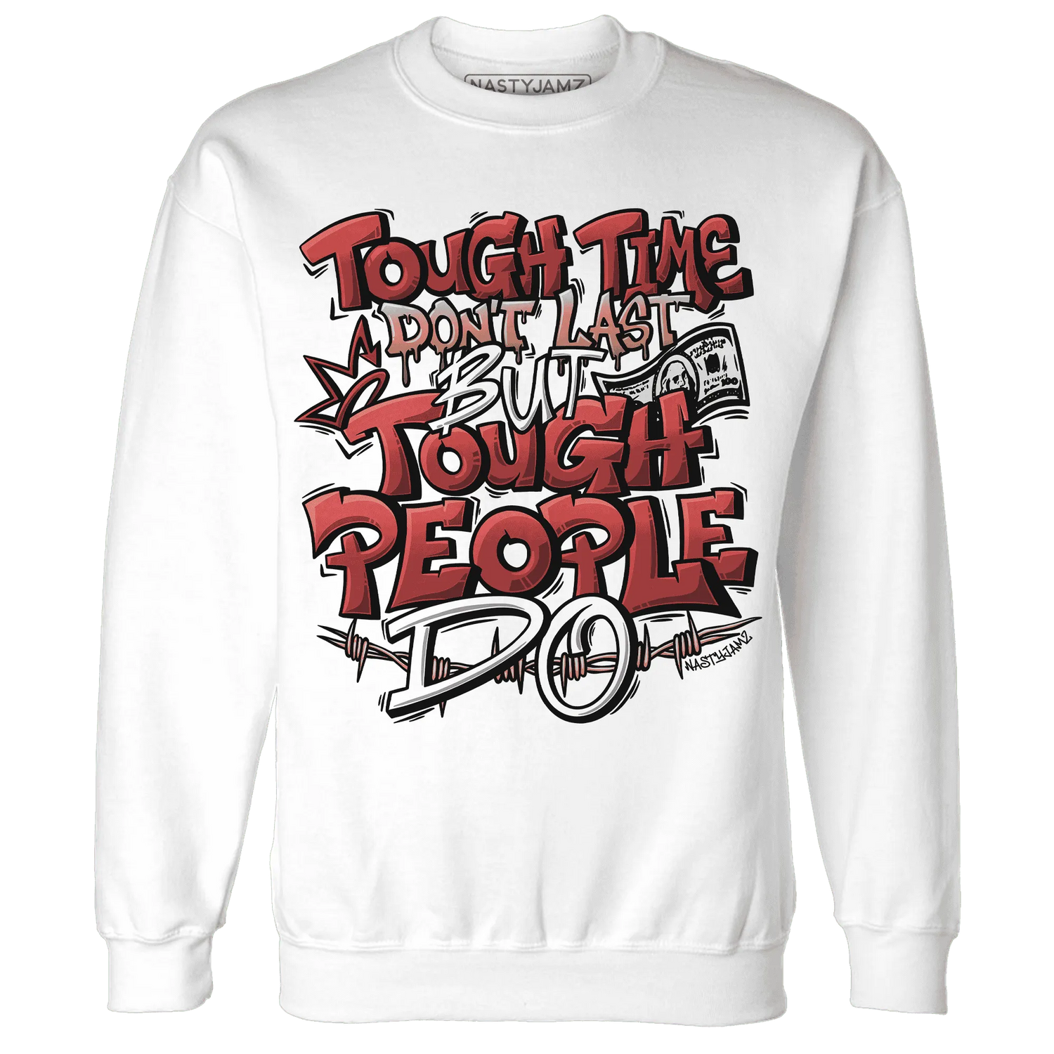 Dune-Red-13s-Sweatshirt-Match-Tough-People-Never-Fall