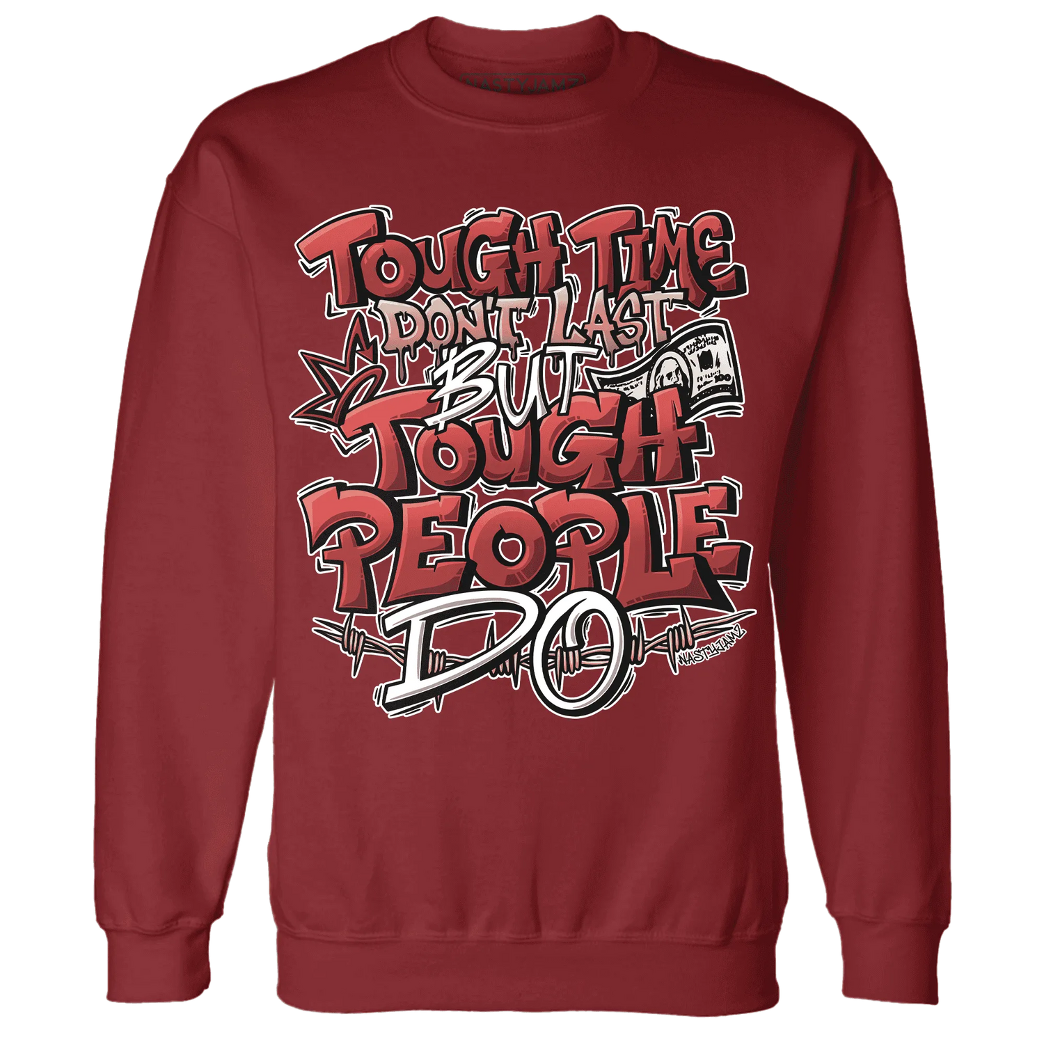 Dune-Red-13s-Sweatshirt-Match-Tough-People-Never-Fall