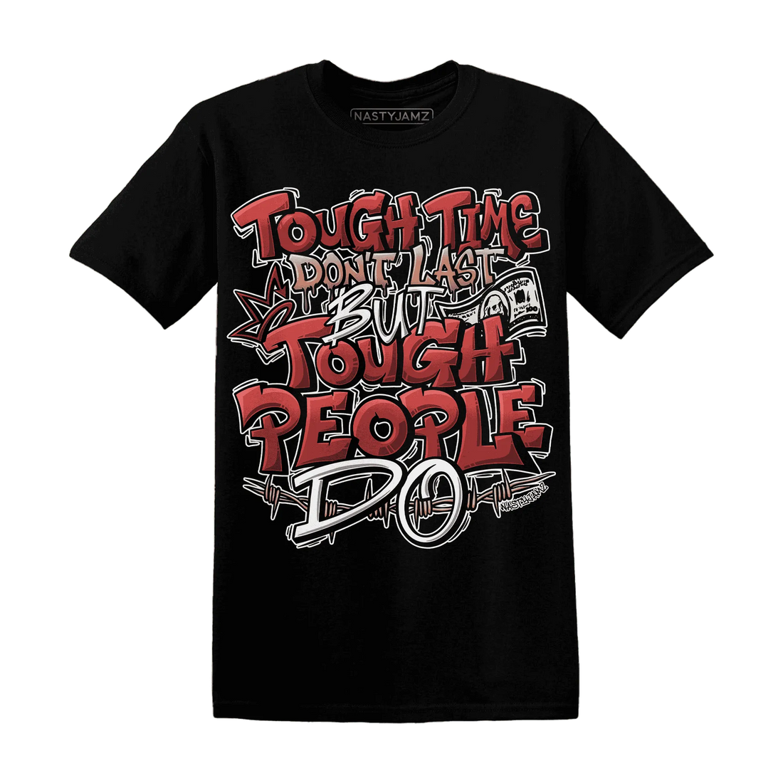 Dune-Red-13s-T-Shirt-Match-Tough-People-Never-Fall