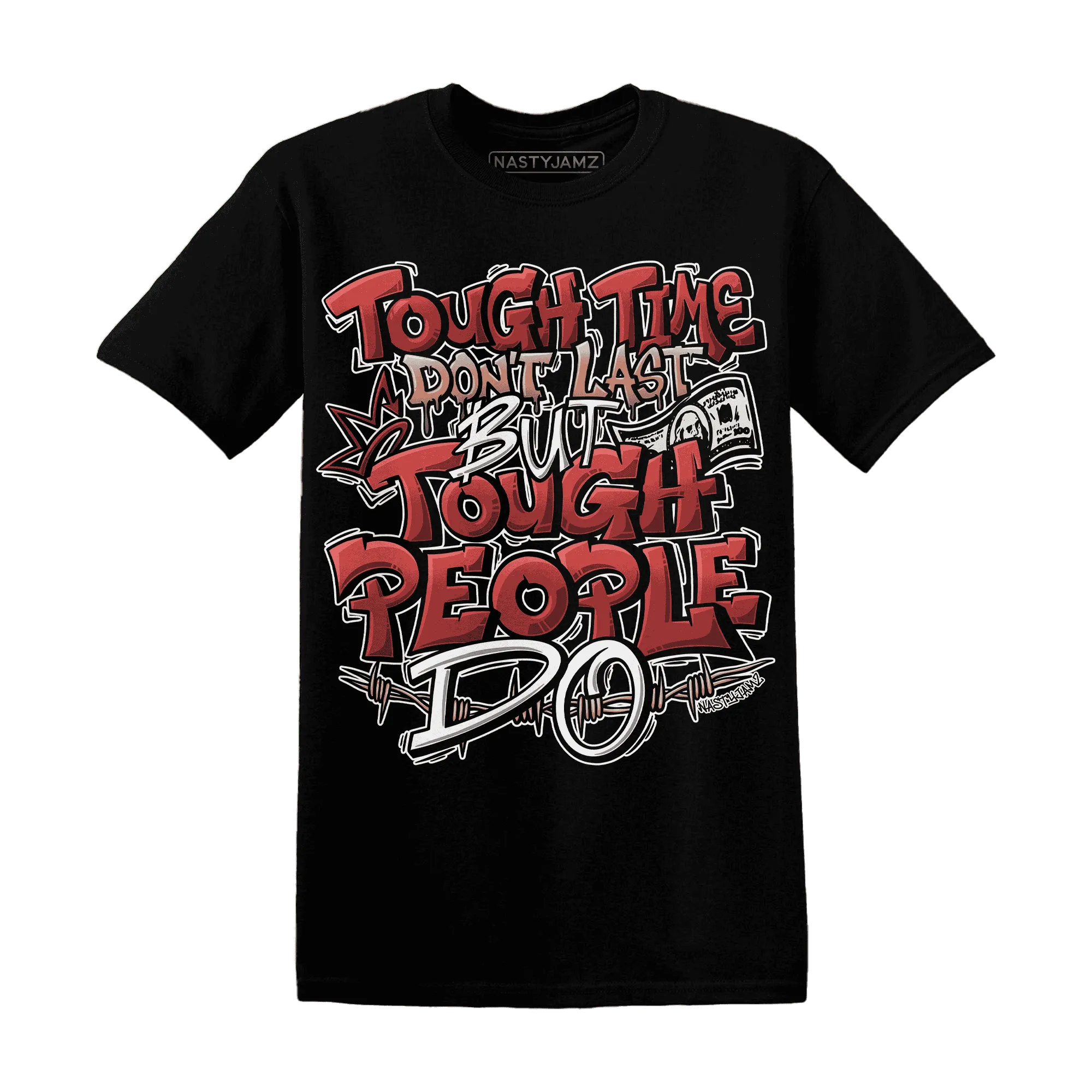 Dune-Red-13s-T-Shirt-Match-Tough-People-Never-Fall