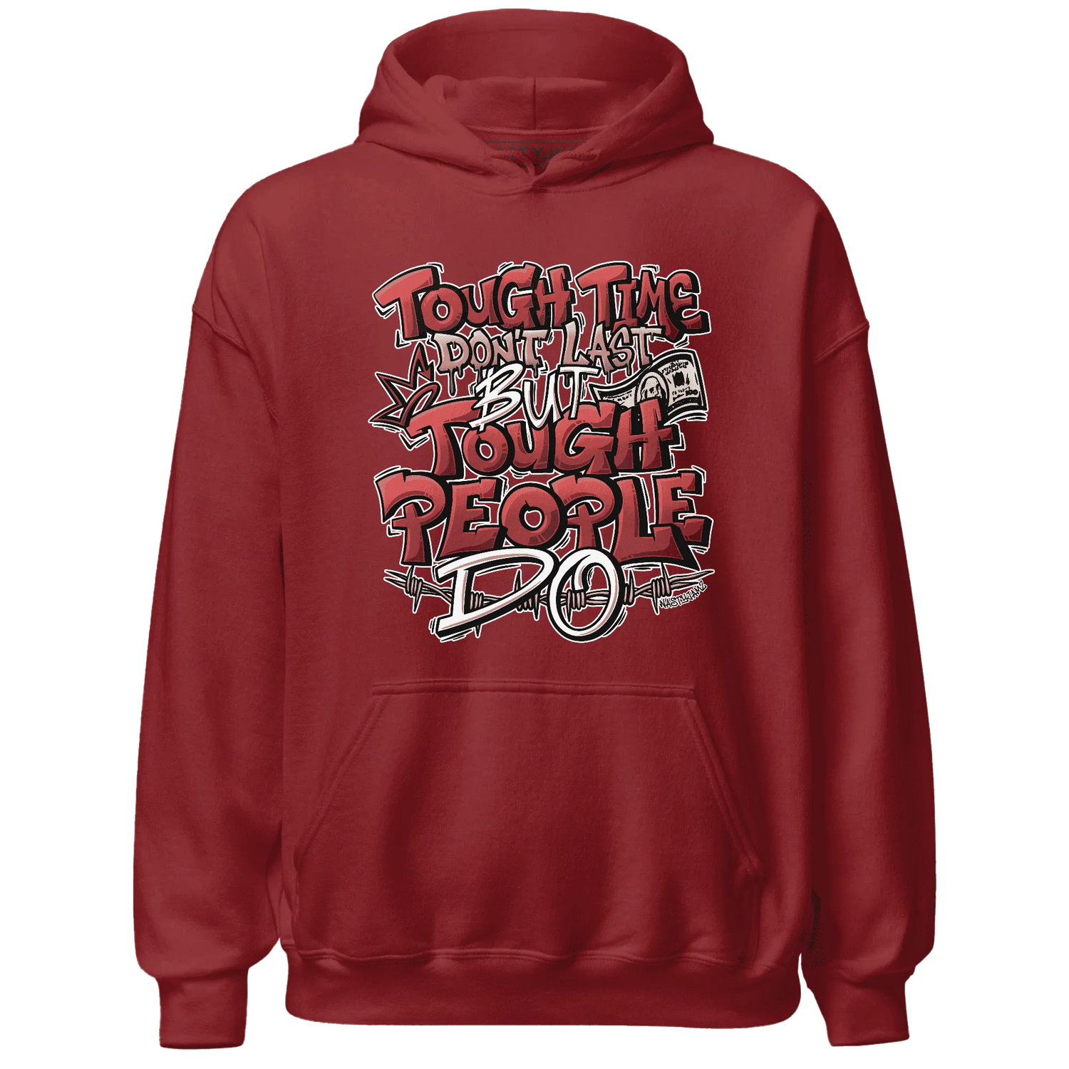 Dune-Red-13s-Hoodie-Match-Tough-People-Never-Fall