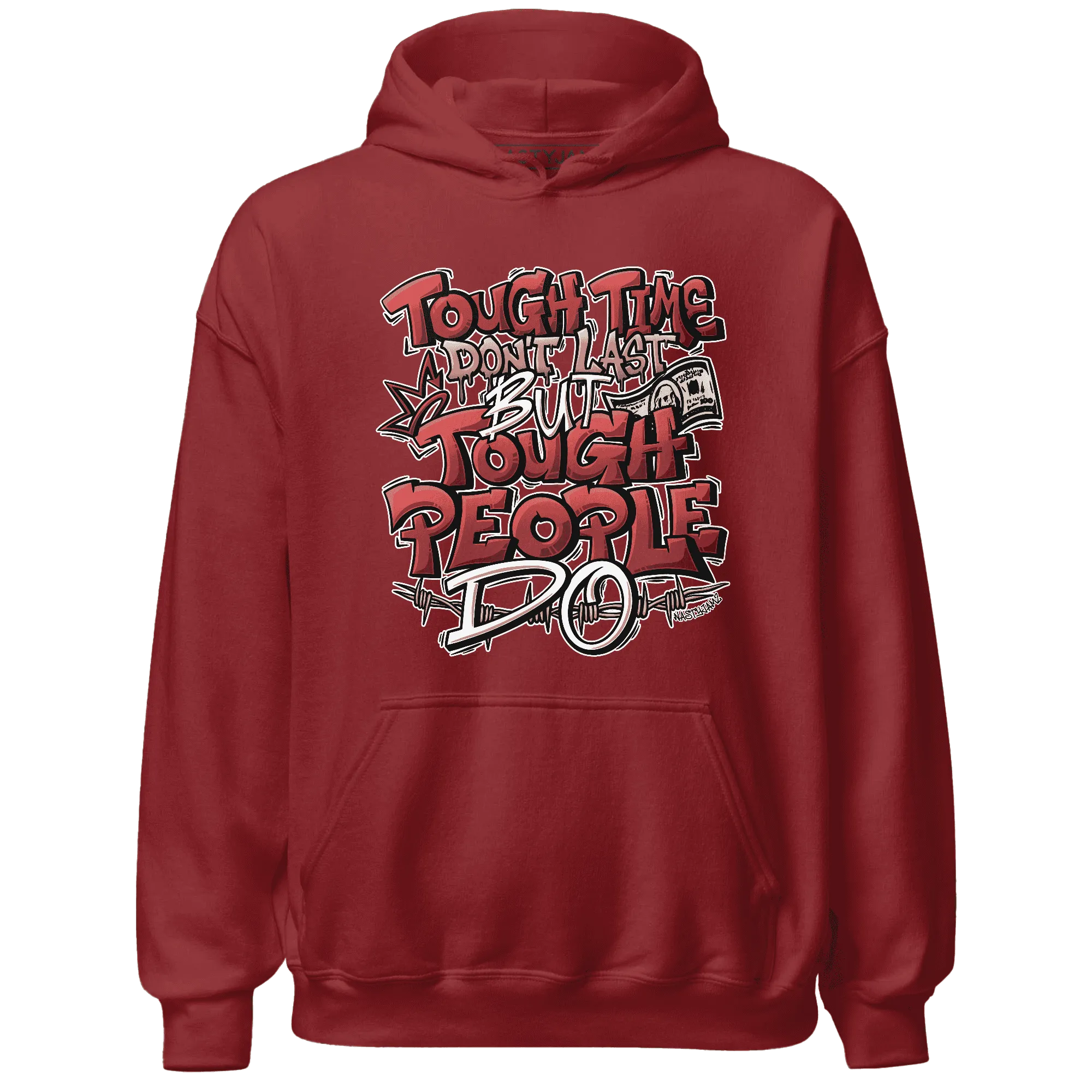 Dune-Red-13s-Hoodie-Match-Tough-People-Never-Fall