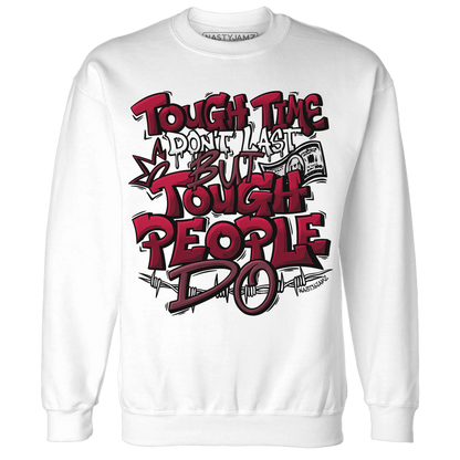 High-White-Team-Red-1s-Sweatshirt-Match-Tough-People-Never-Fall