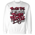High-White-Team-Red-1s-Sweatshirt-Match-Tough-People-Never-Fall